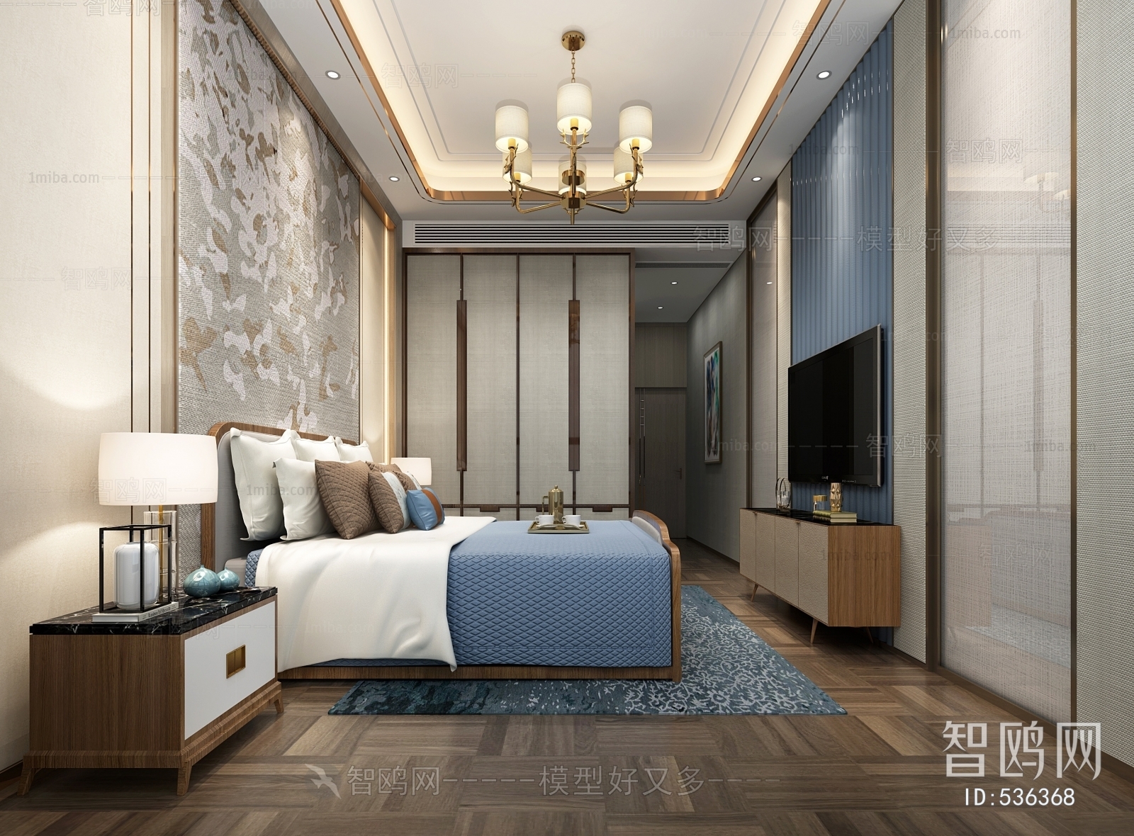 New Chinese Style Bedroom