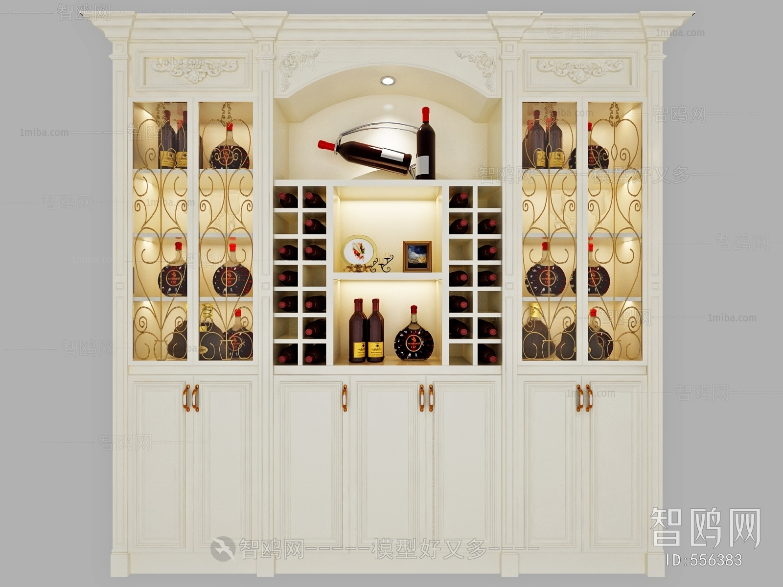 European Style Wine Cabinet