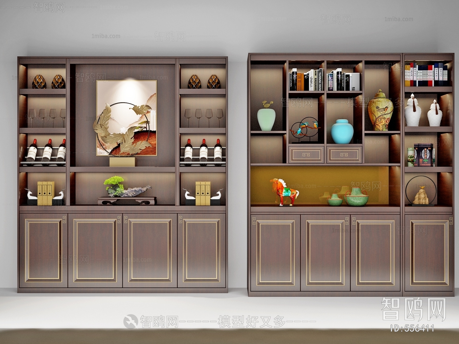 New Chinese Style Bookcase