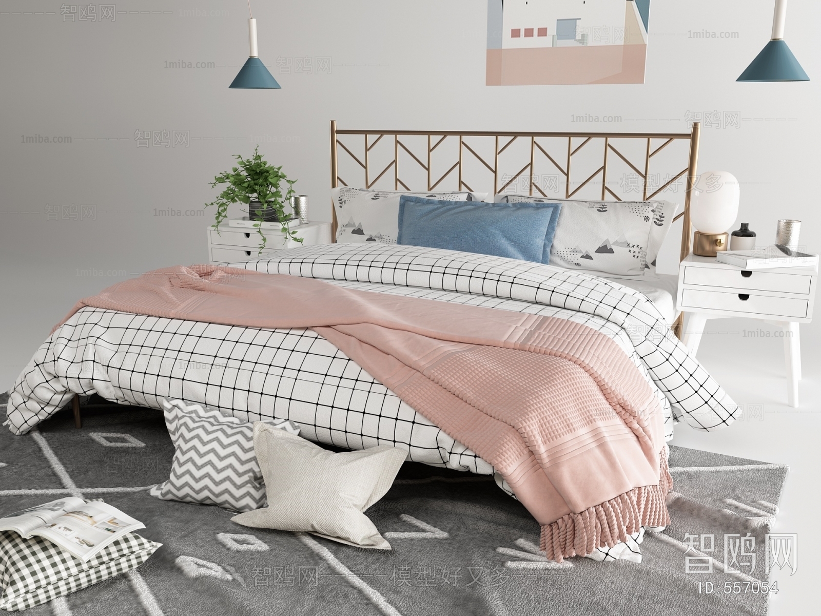 Nordic Style Double Bed