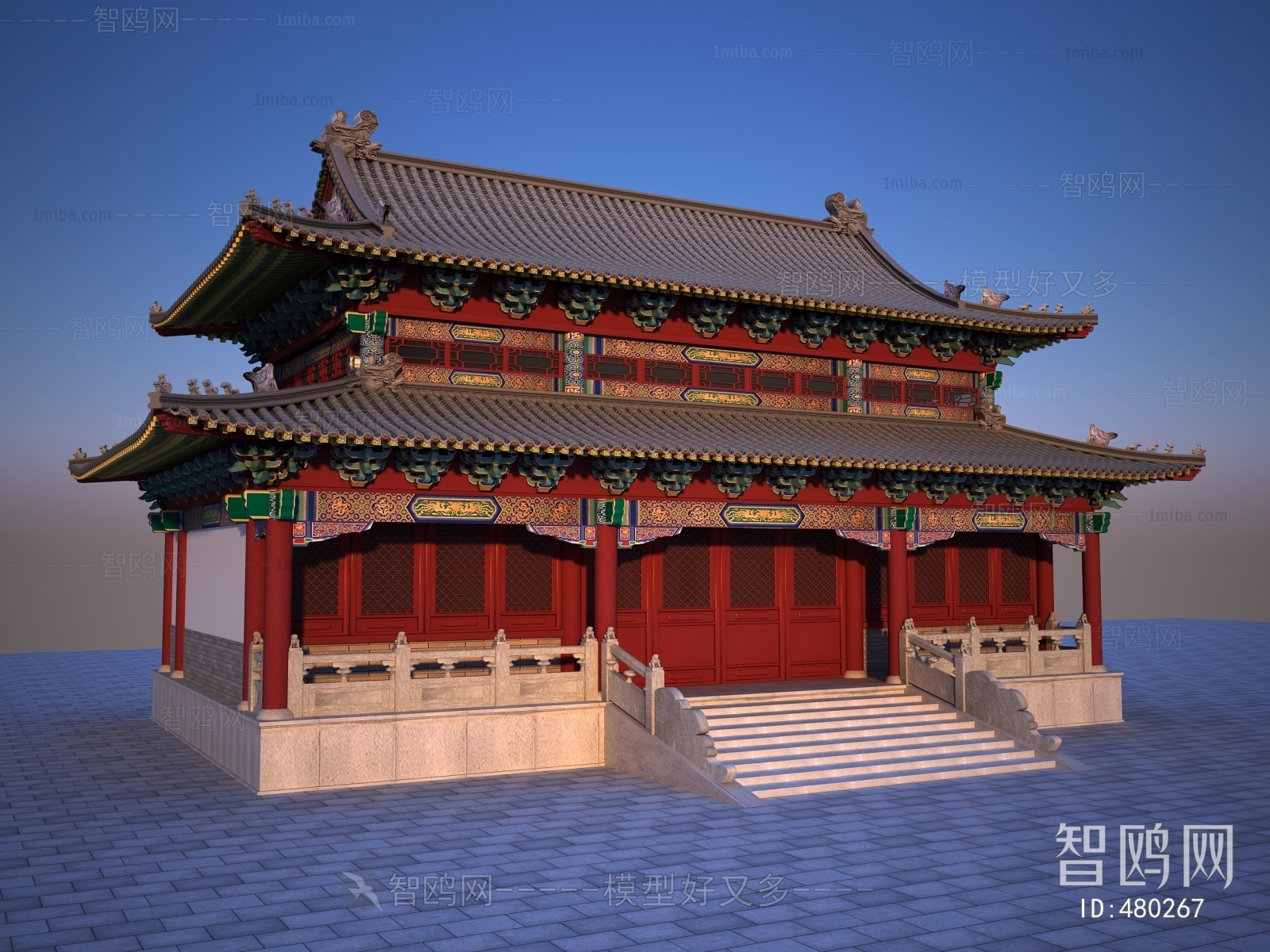 Chinese Style Ancient Architectural Buildings