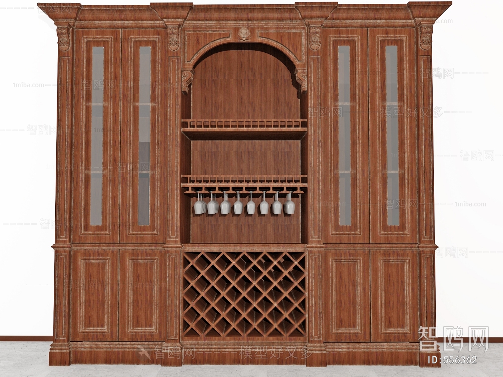 New Chinese Style Wine Cabinet