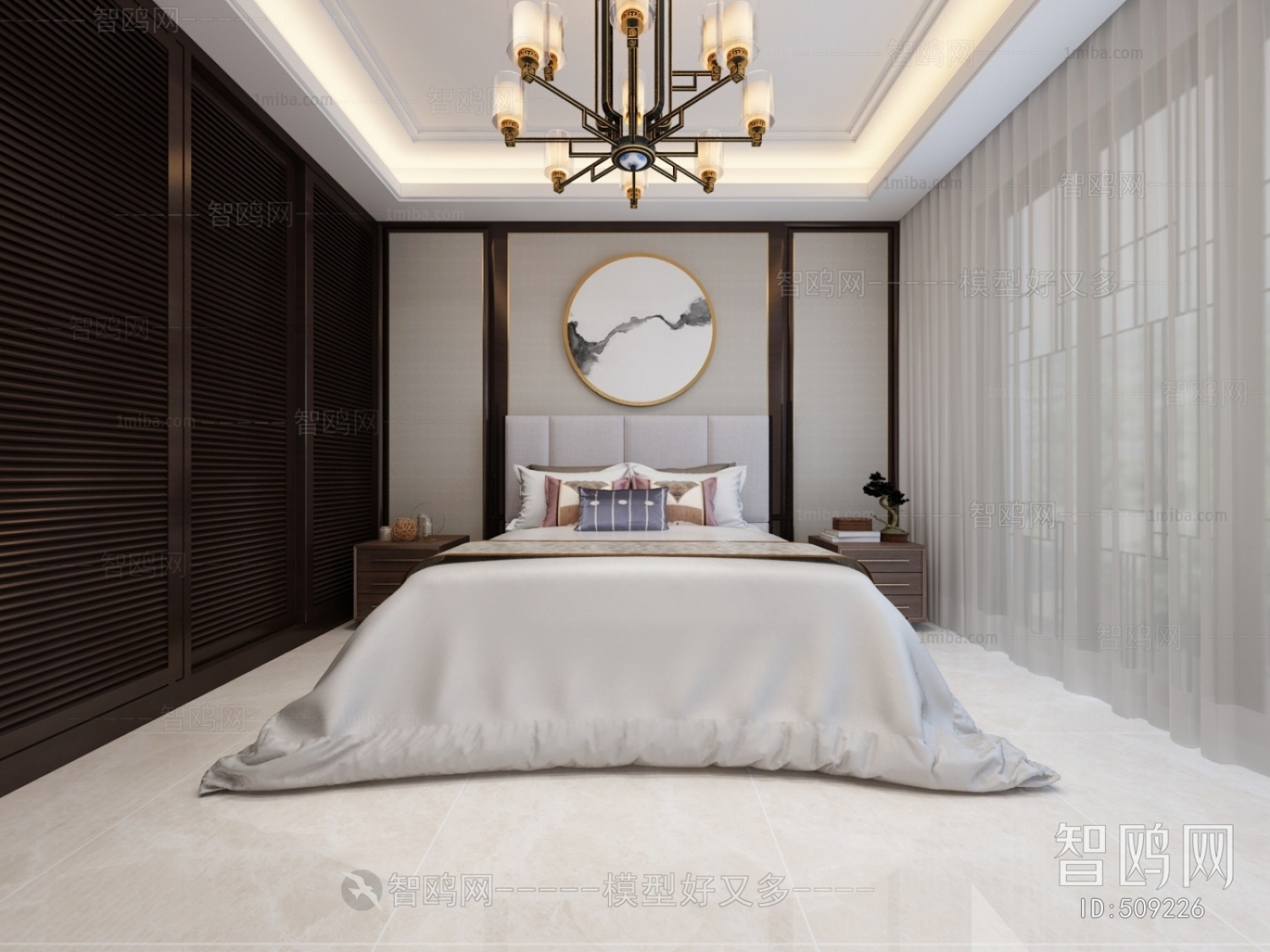 New Chinese Style Bedroom