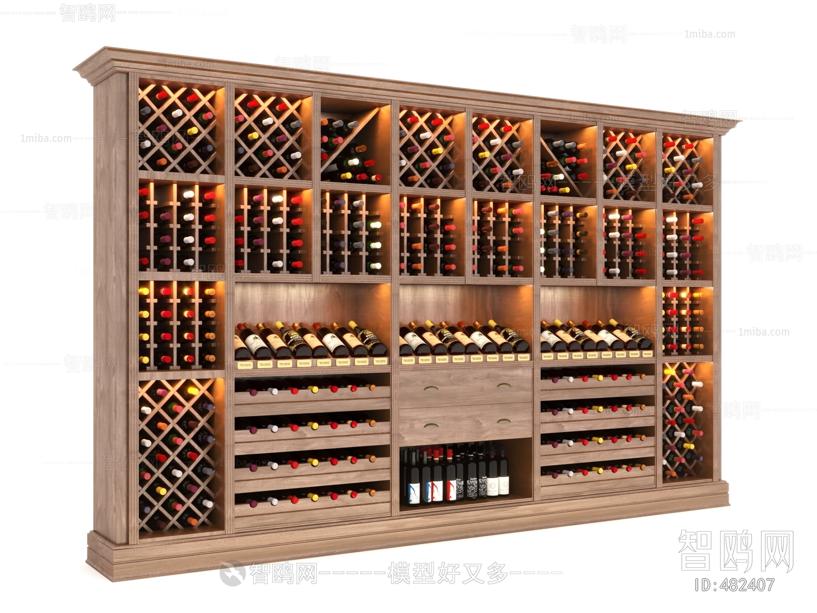 American Style Simple European Style Wine Cabinet