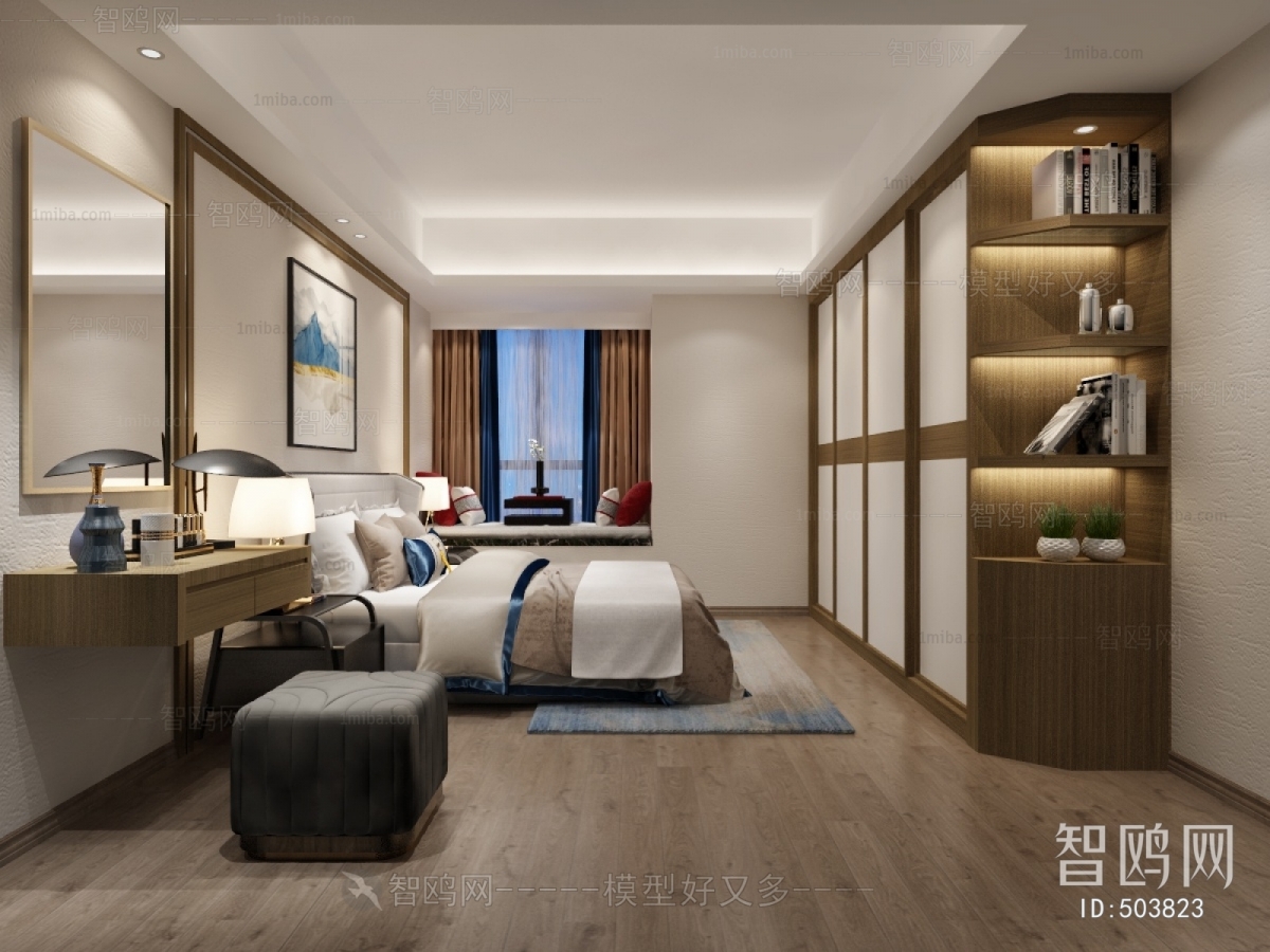 New Chinese Style Bedroom