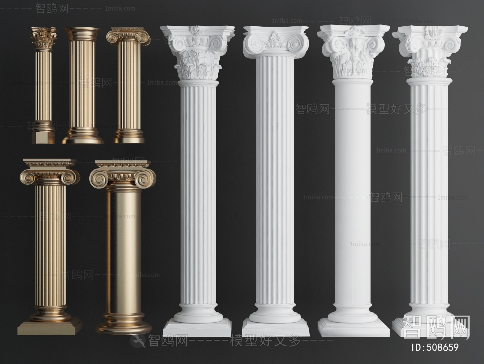 European Style Roman Pillar