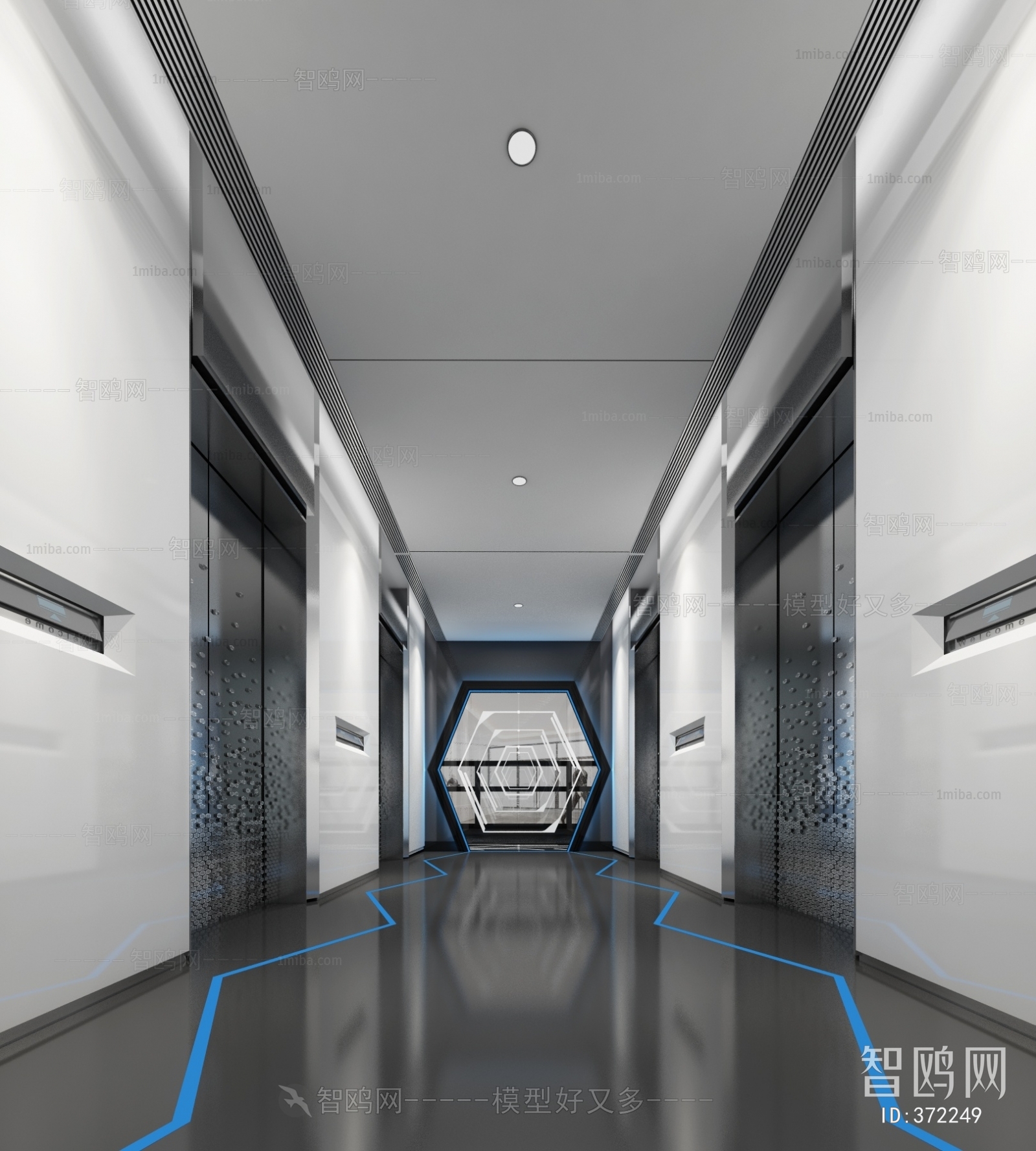 Modern Corridor/elevator Hall