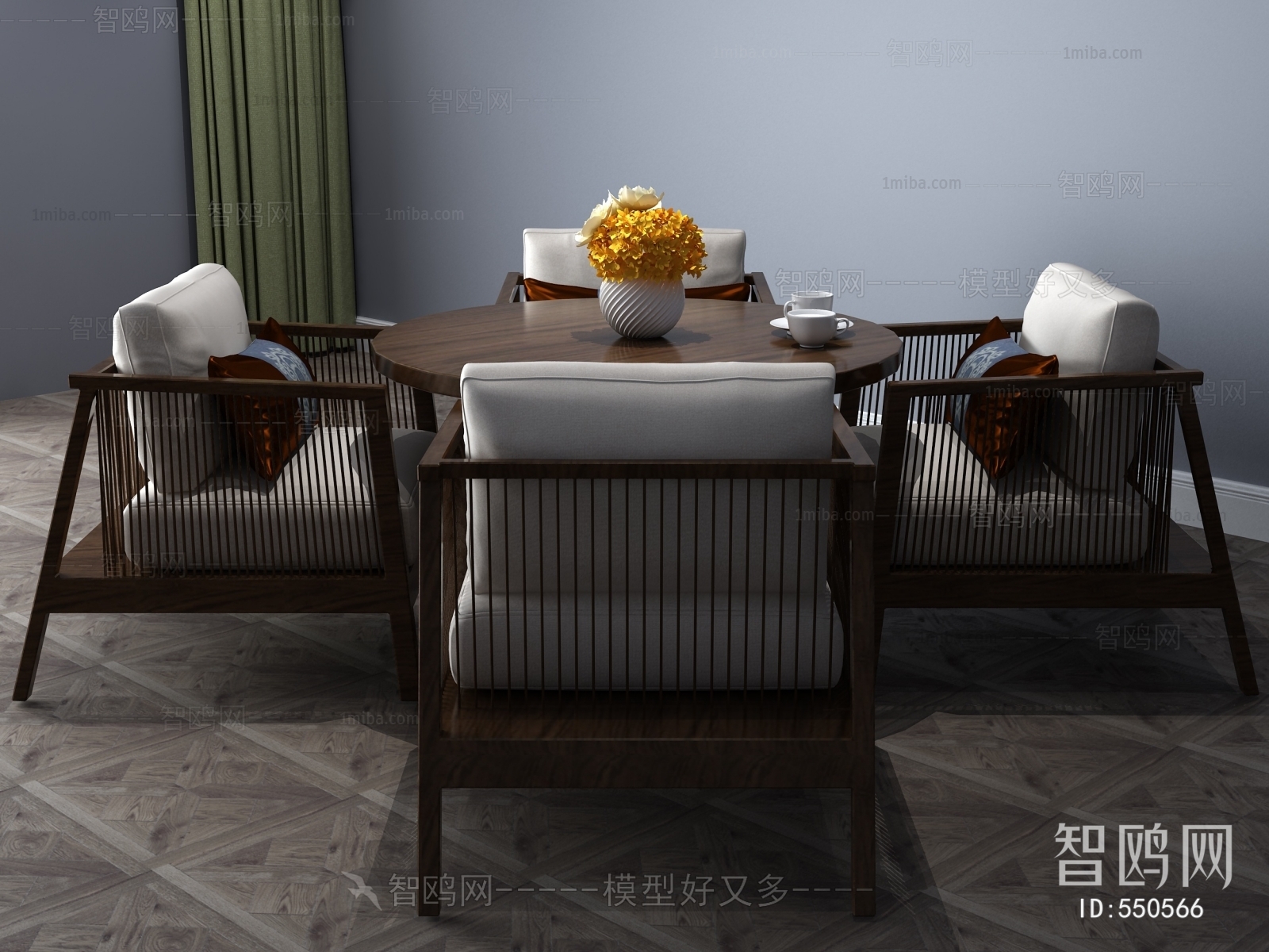 新中式休闲休闲桌椅