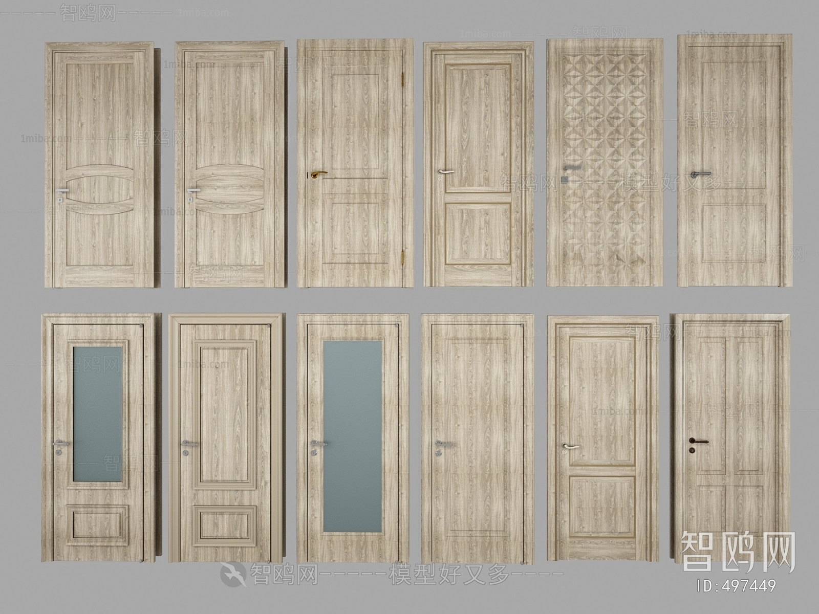 Modern Solid Wood Door