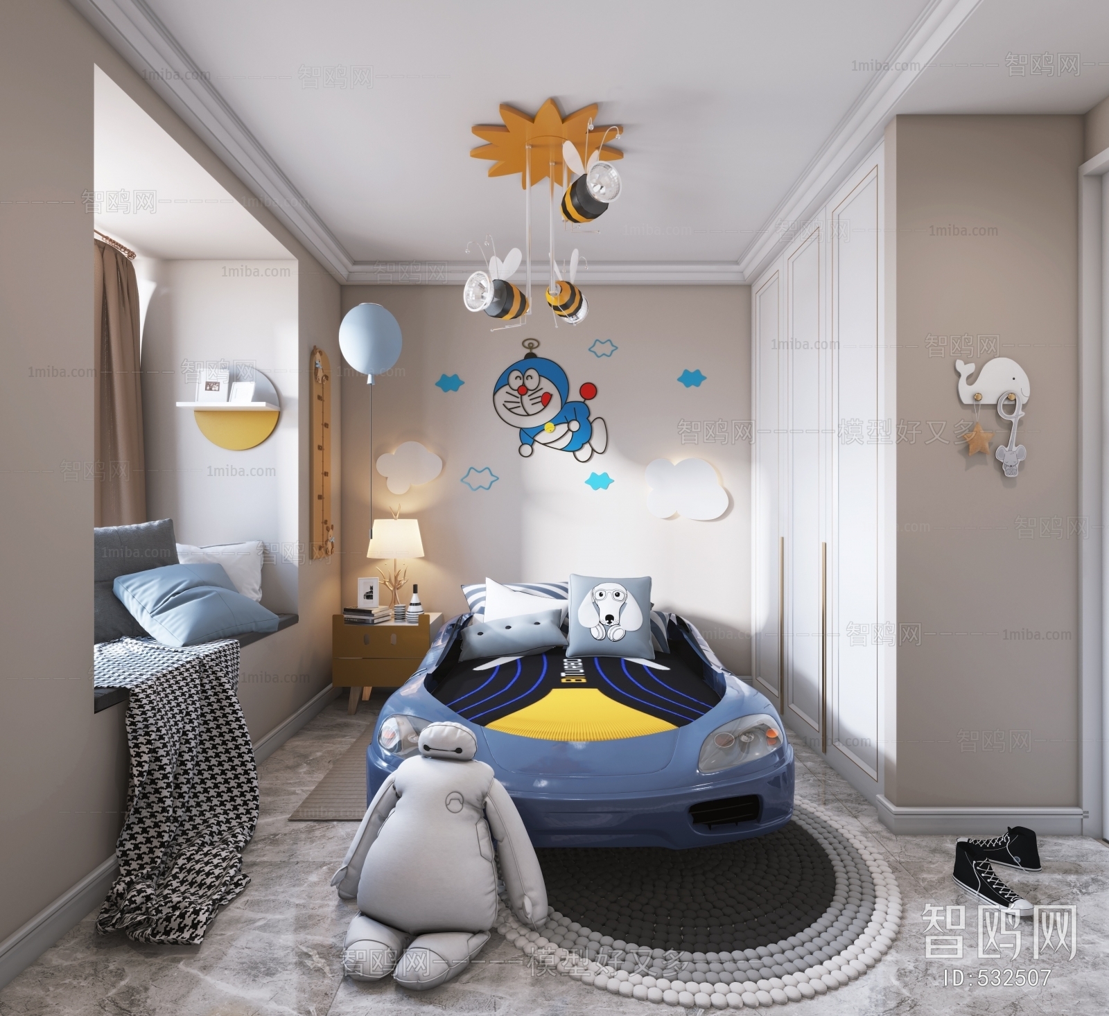 Modern Boy's Room And Son's Room