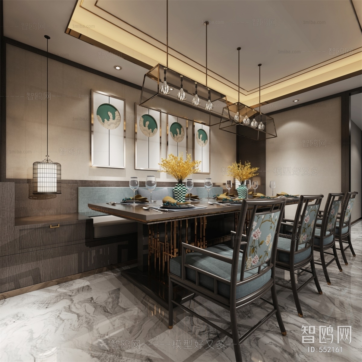 New Chinese Style Dining Room