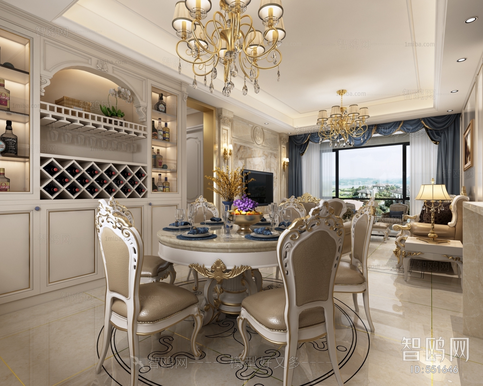 European Style Dining Room