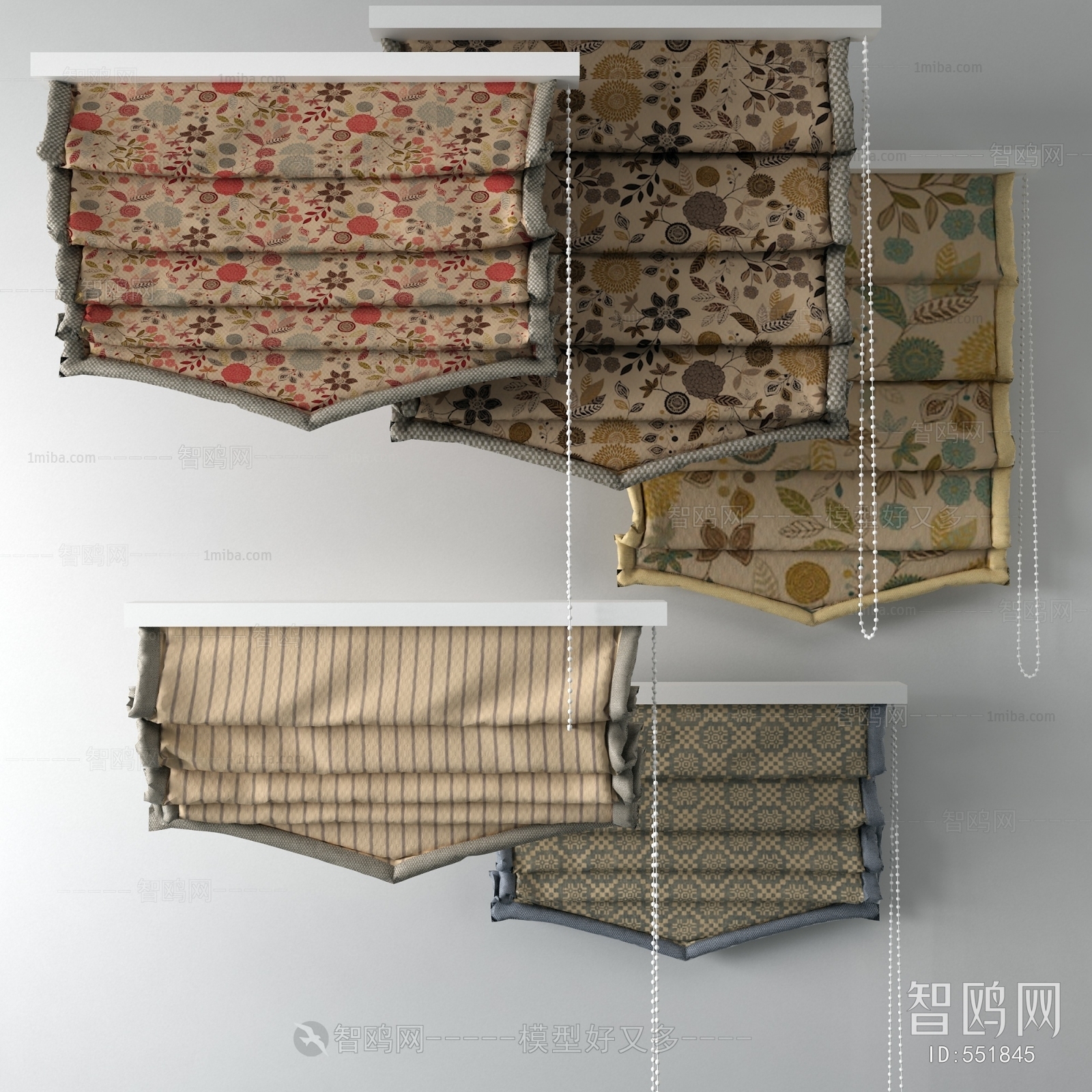 Modern Roman Curtain