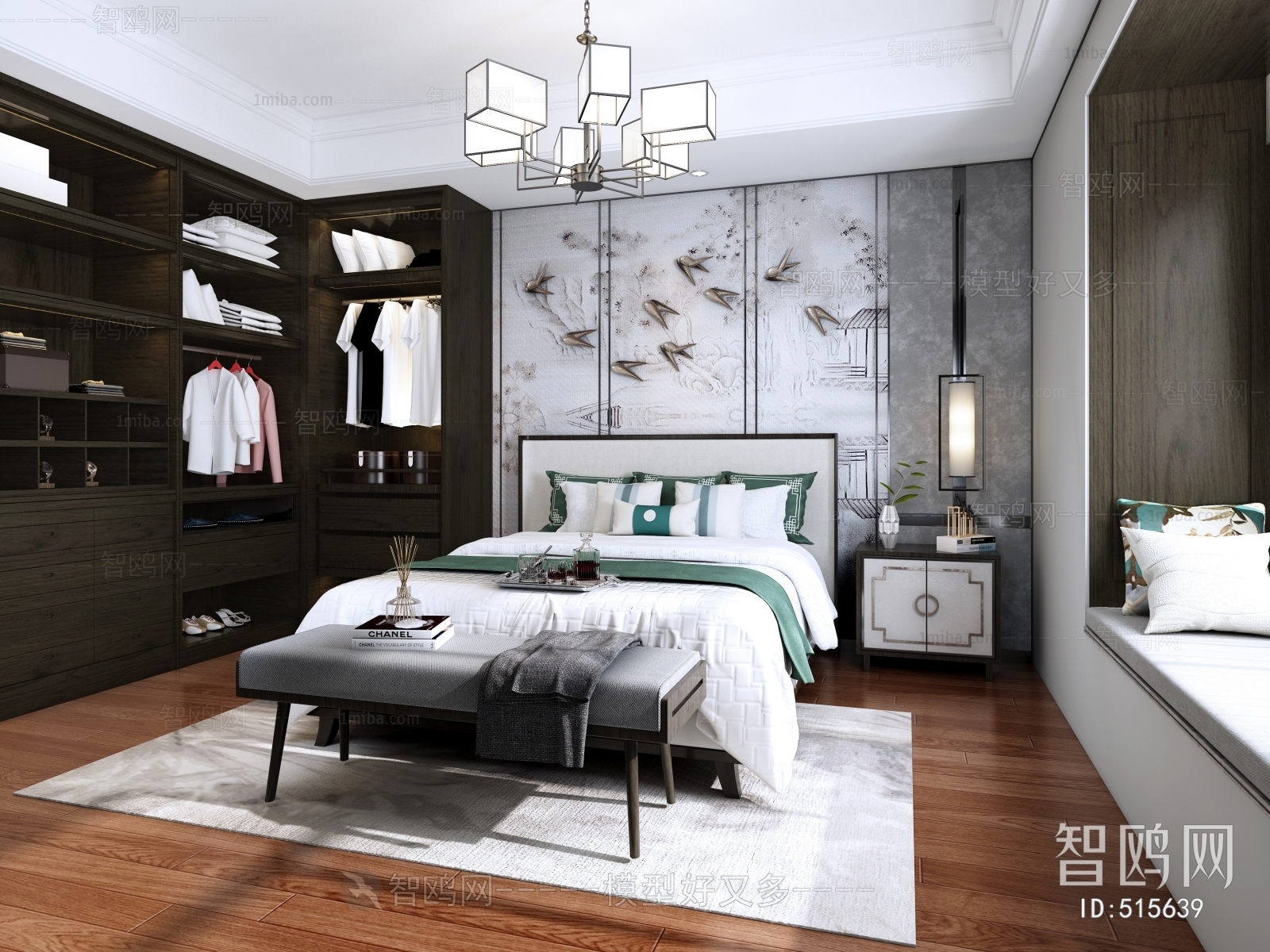 New Chinese Style Bedroom