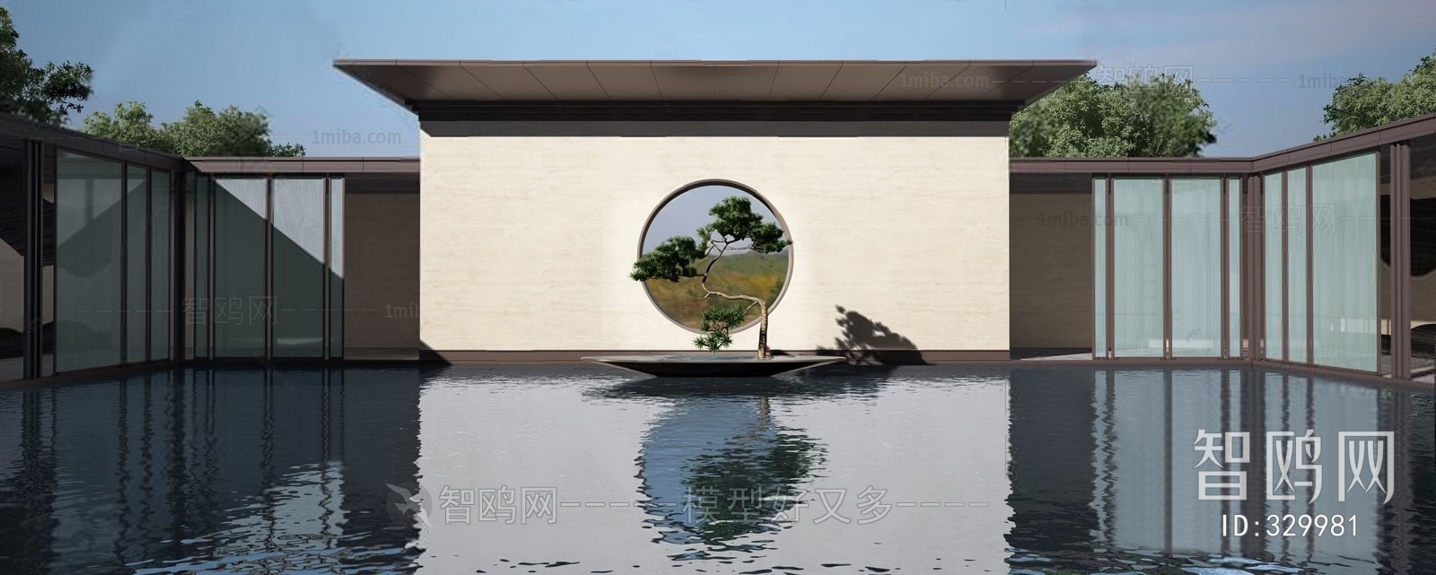 New Chinese Style Courtyard/landscape