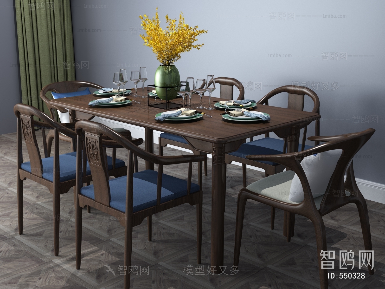 New Chinese Style Dining Table And Chairs