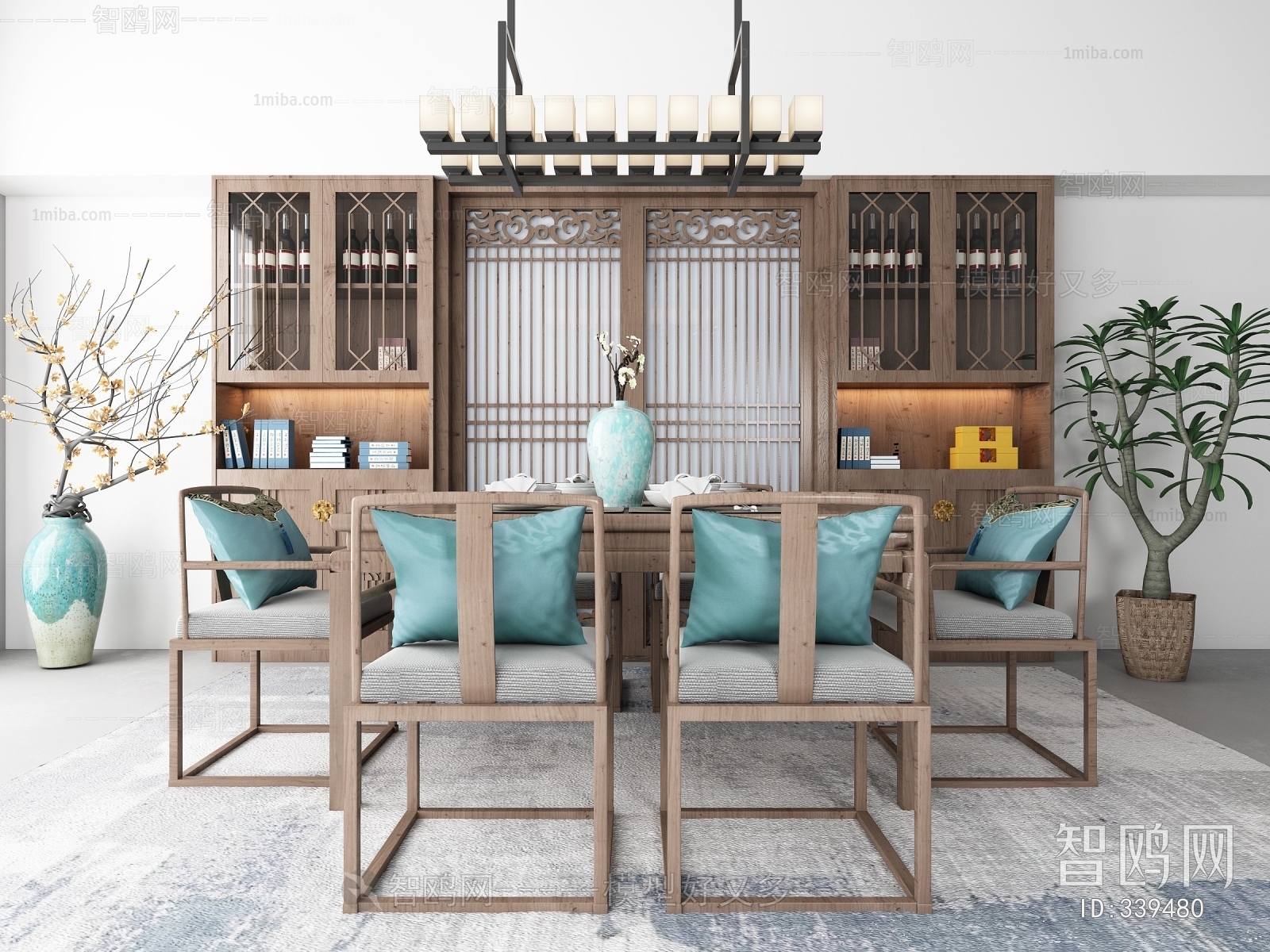 New Chinese Style Dining Table And Chairs