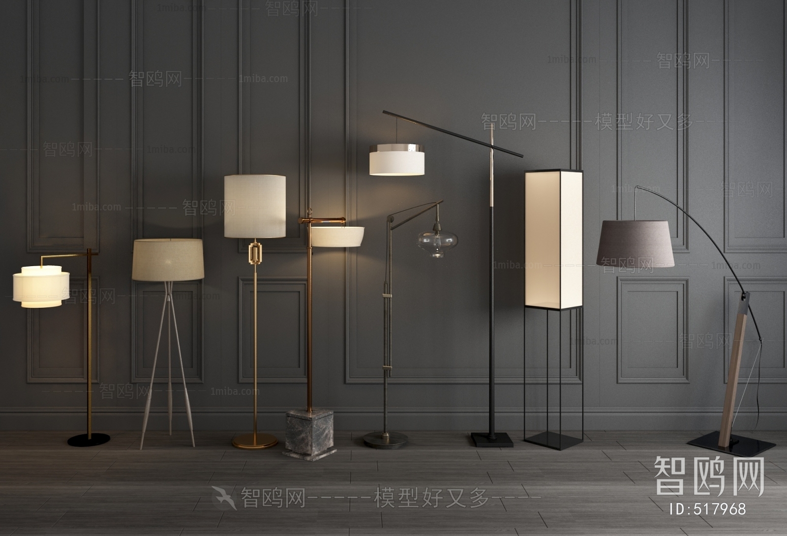 New Chinese Style Floor Lamp