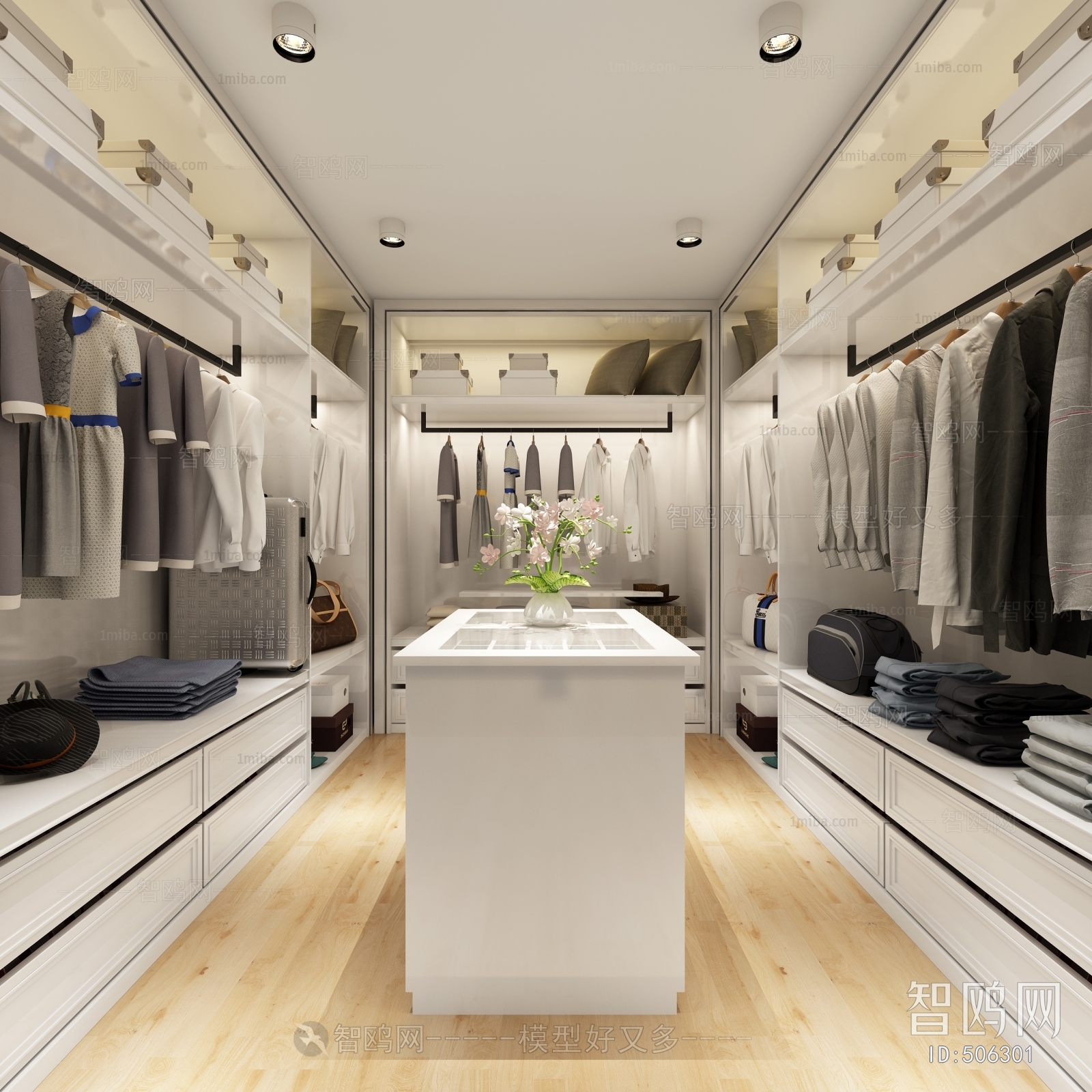 Modern Clothes Storage Area