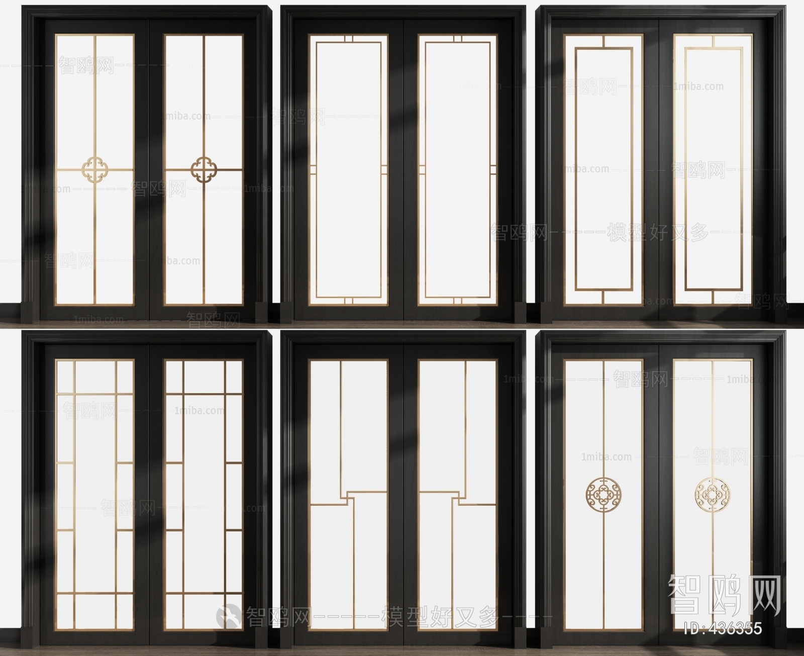 Modern New Chinese Style Sliding Door