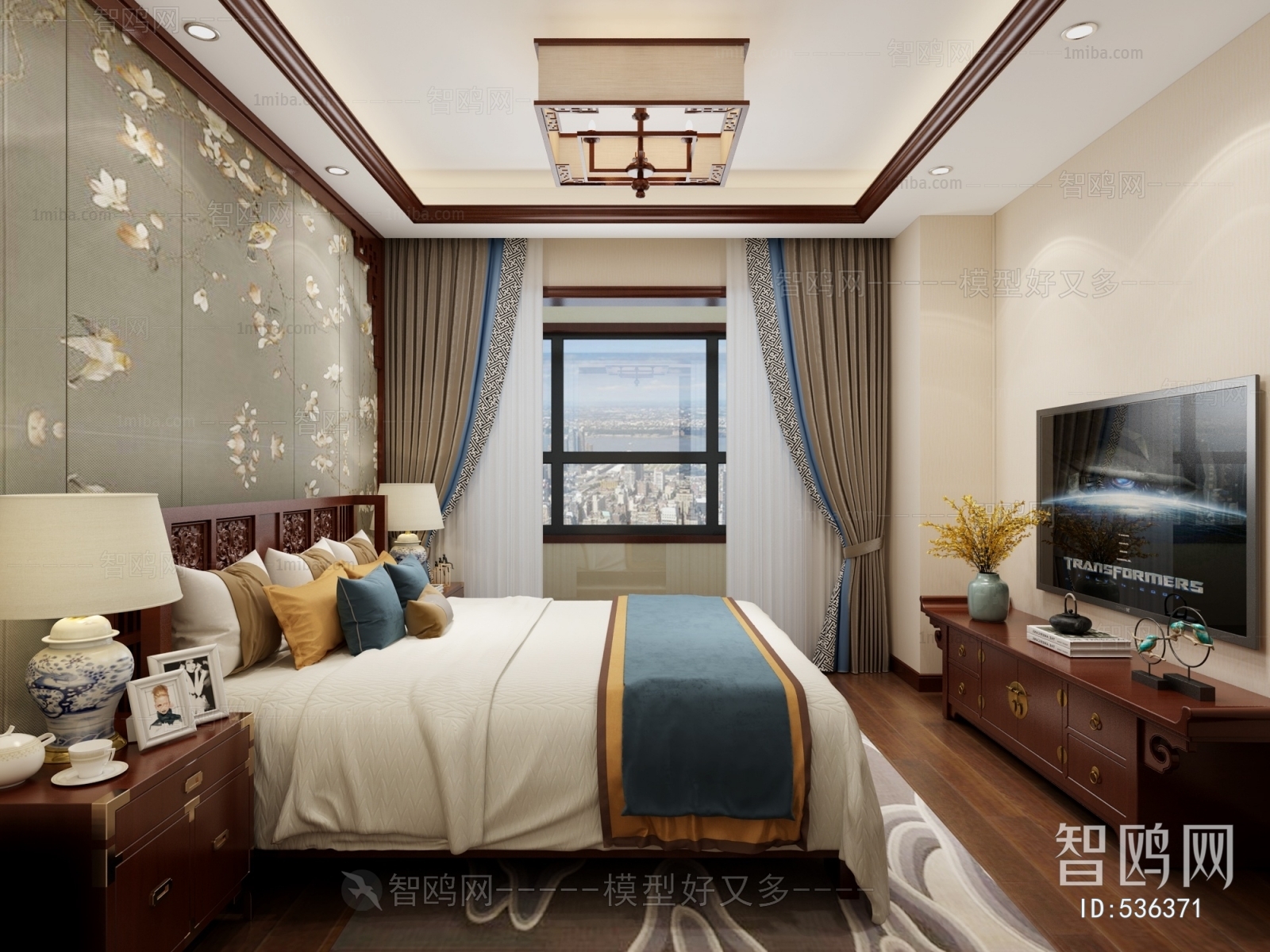 New Chinese Style Bedroom