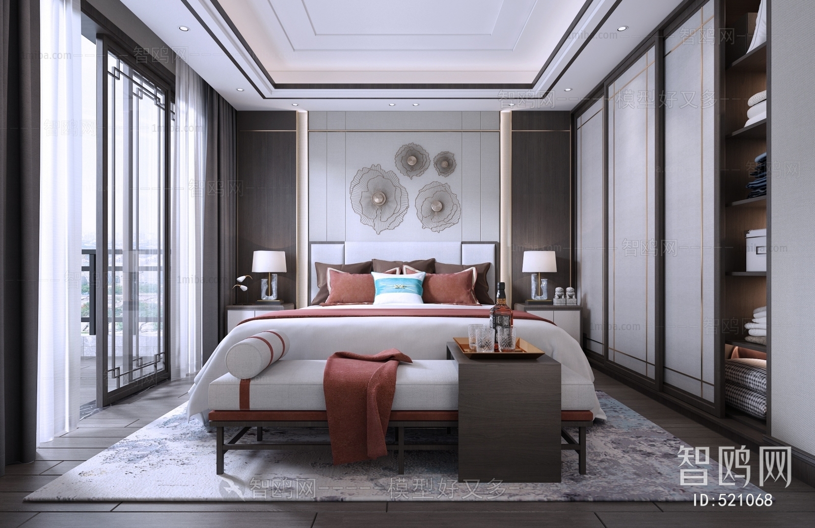 New Chinese Style Bedroom