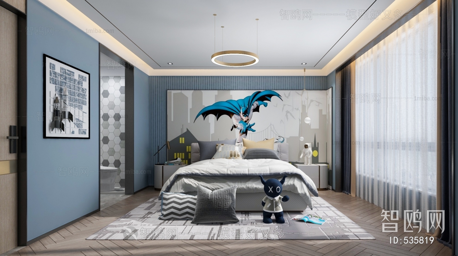 Modern Boy's Room And Son's Room