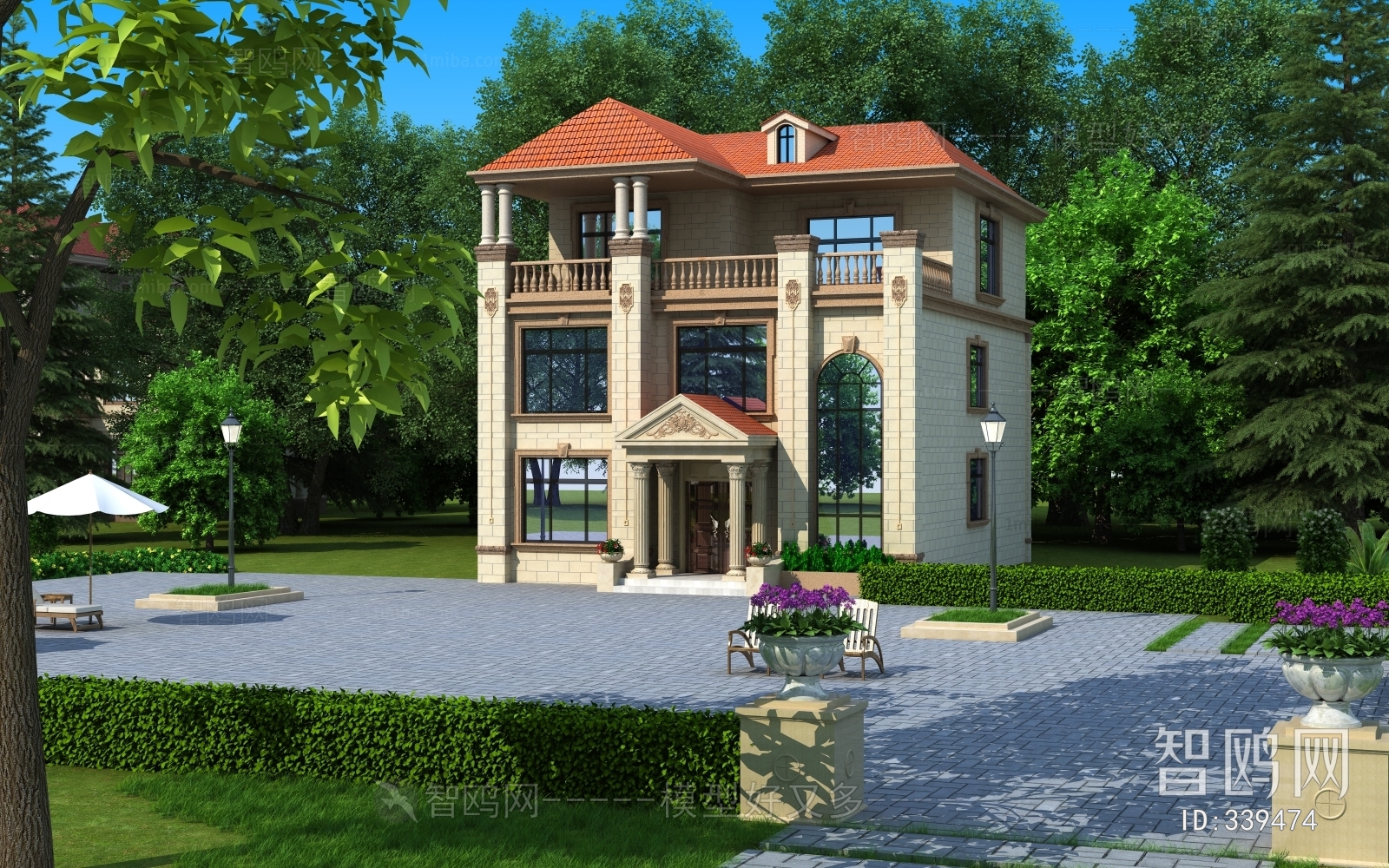 European Style Villa Appearance