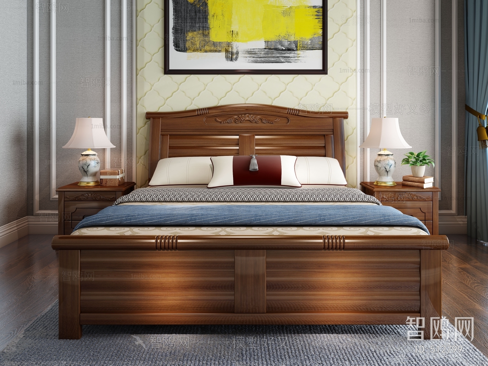 Chinese Style Double Bed