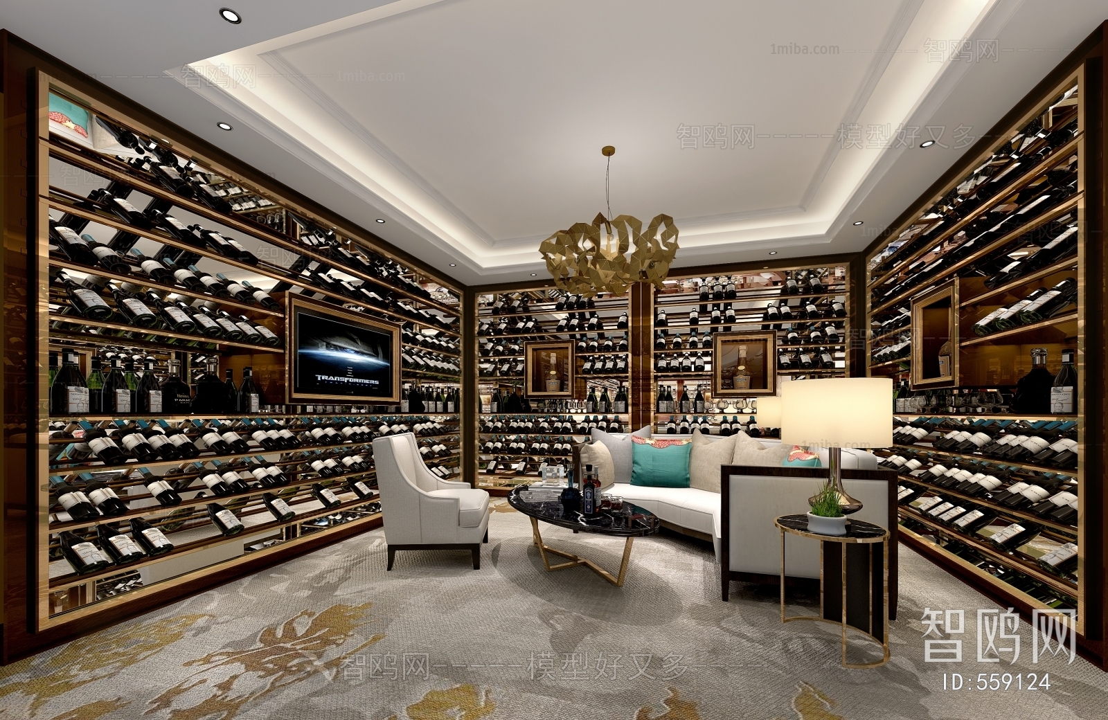 Modern Wine Cellar/Wine Tasting Room