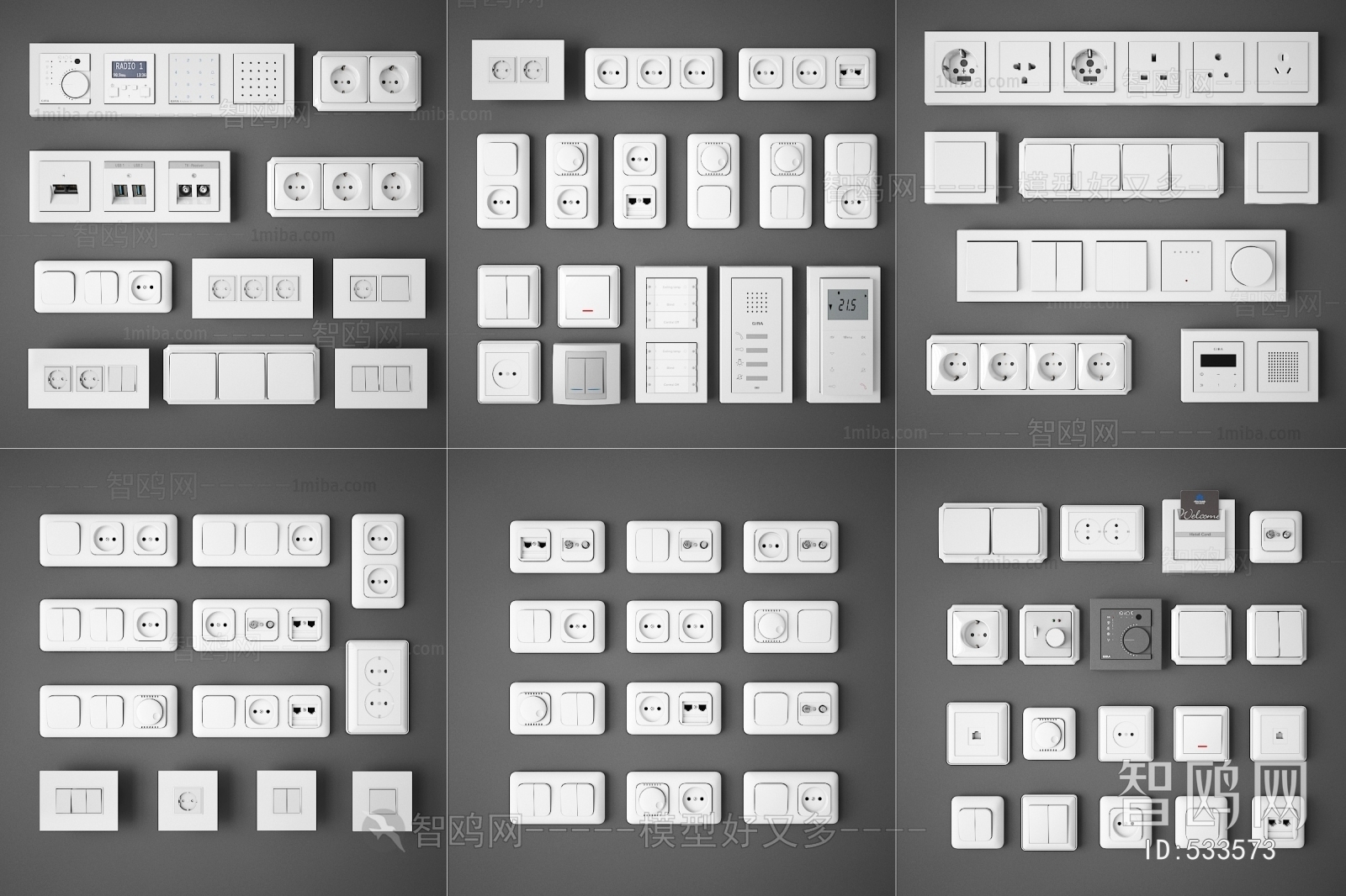 Modern Switch Socket Panel