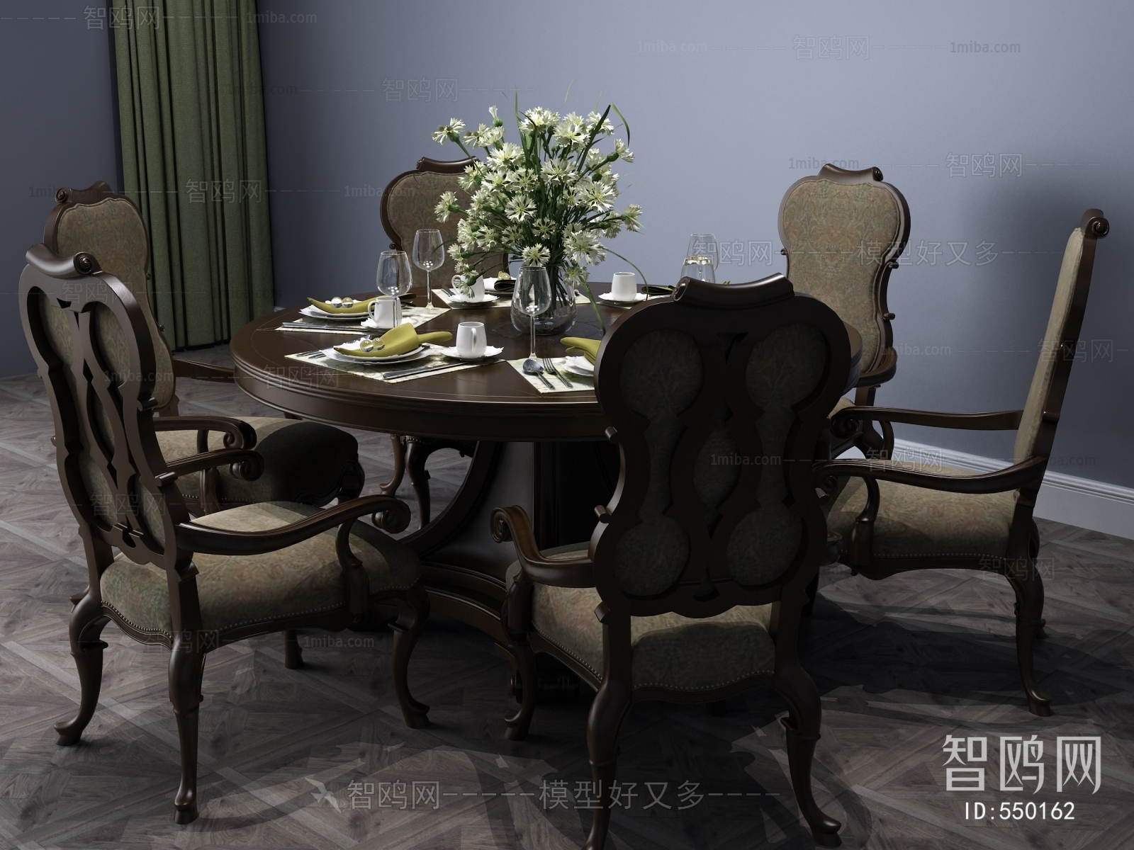 American Style Dining Table And Chairs