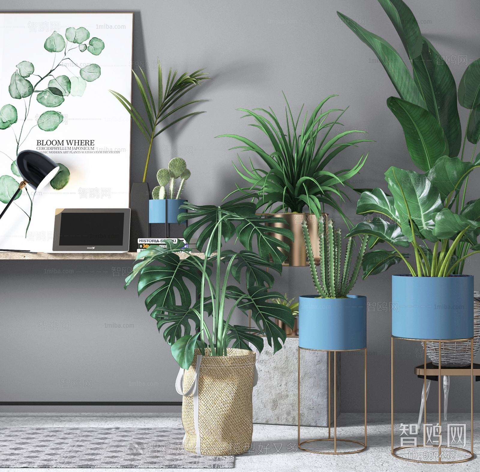 Nordic Style Potted Green Plant