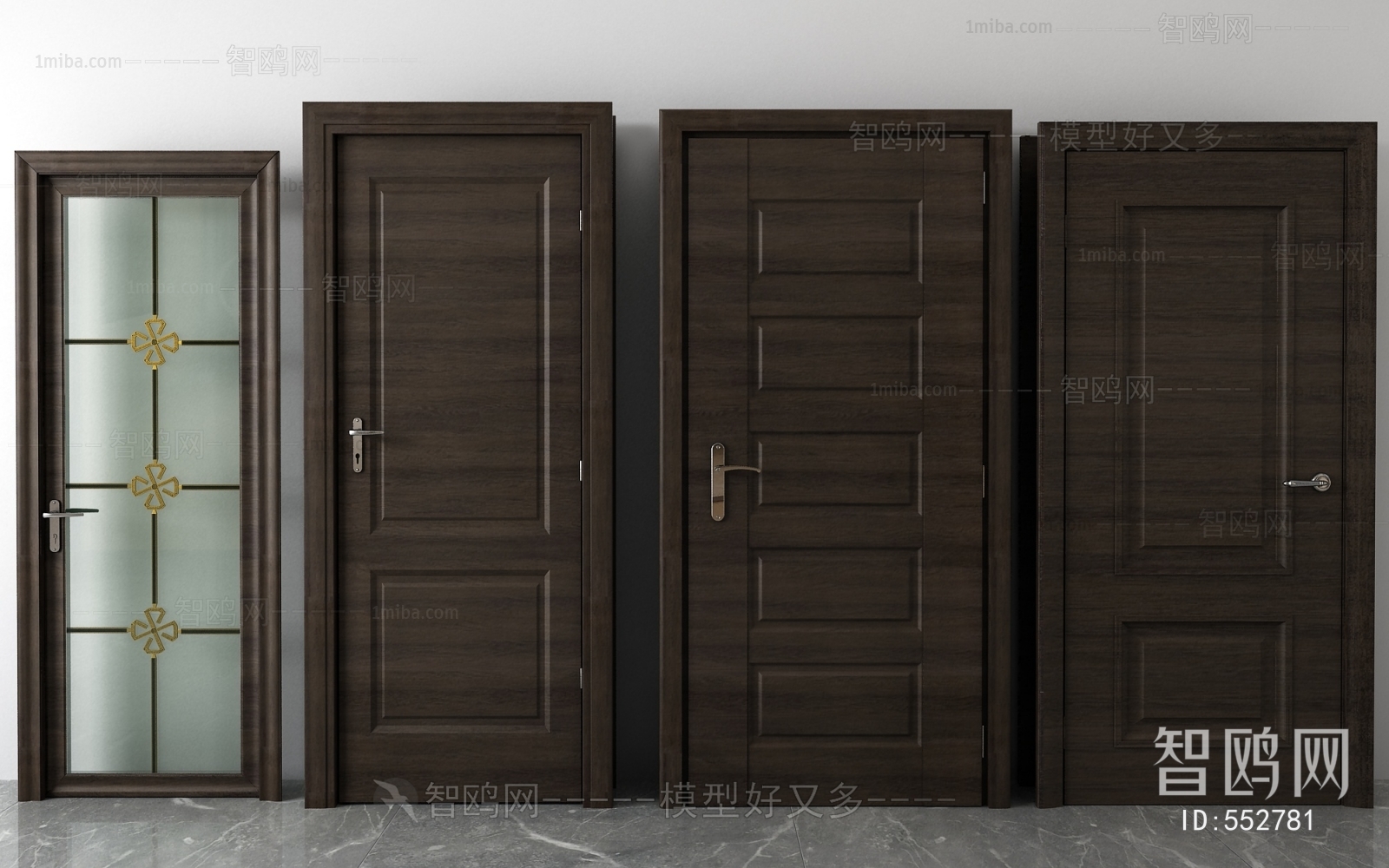 Modern Solid Wood Door