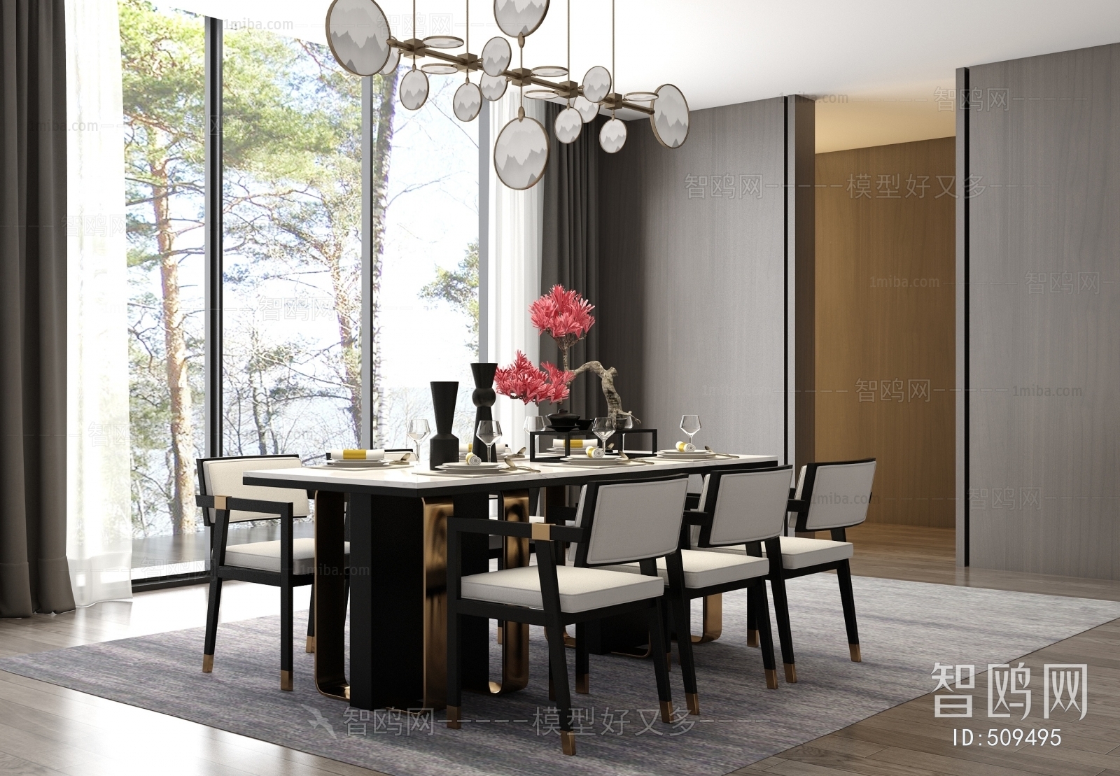 New Chinese Style Dining Room