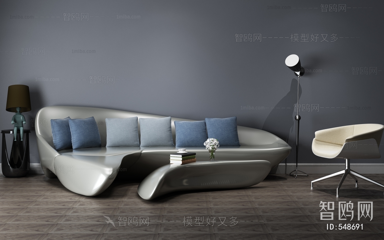 Modern Multi Person Sofa