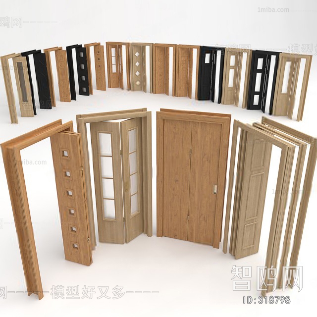 Modern Solid Wood Door