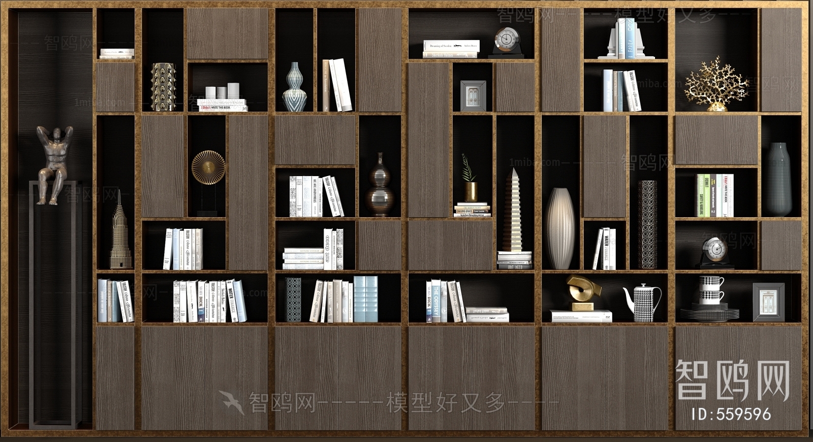 New Chinese Style Bookcase