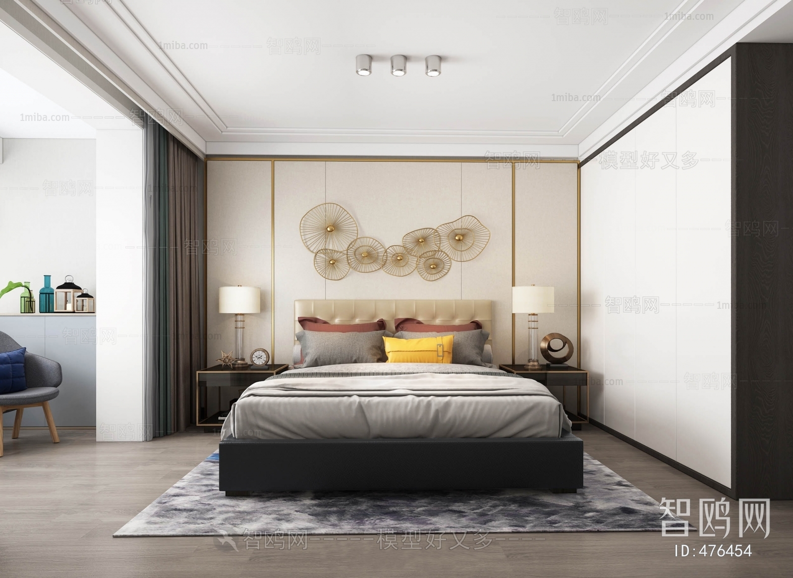 New Chinese Style Bedroom