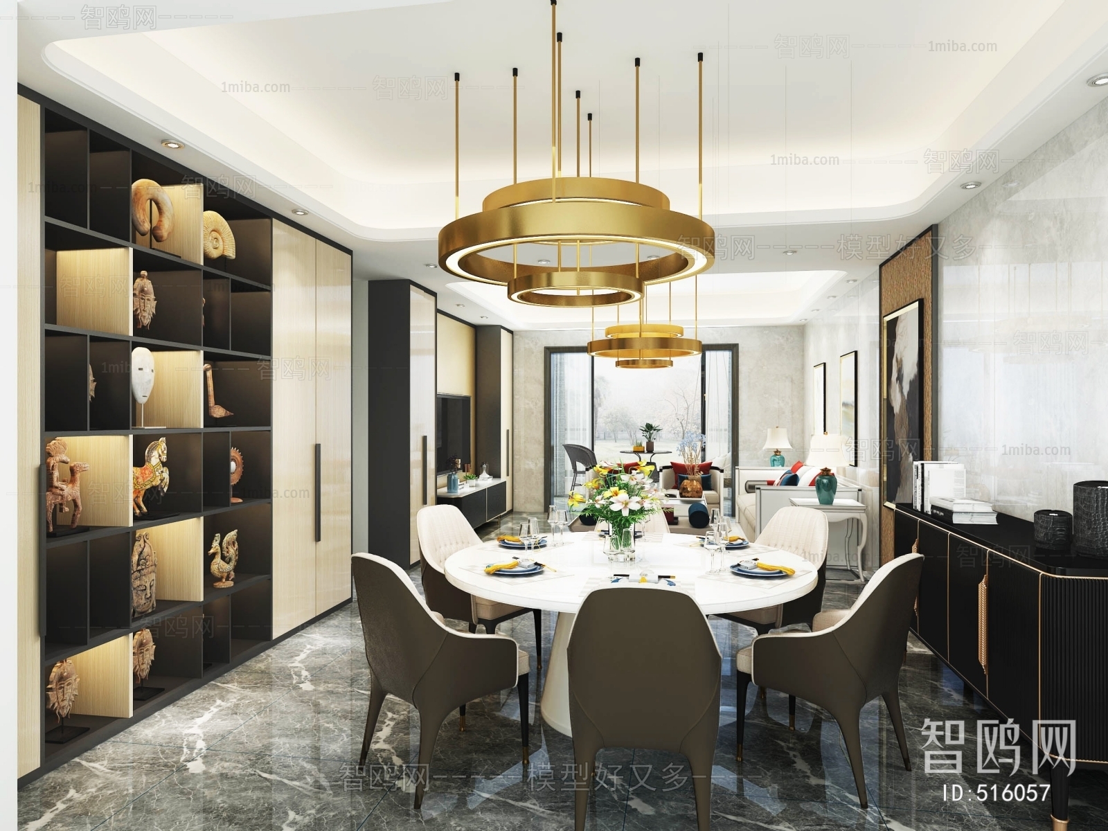 New Chinese Style Dining Room