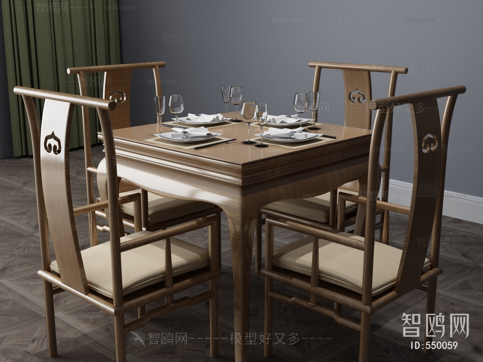 New Chinese Style Dining Table And Chairs