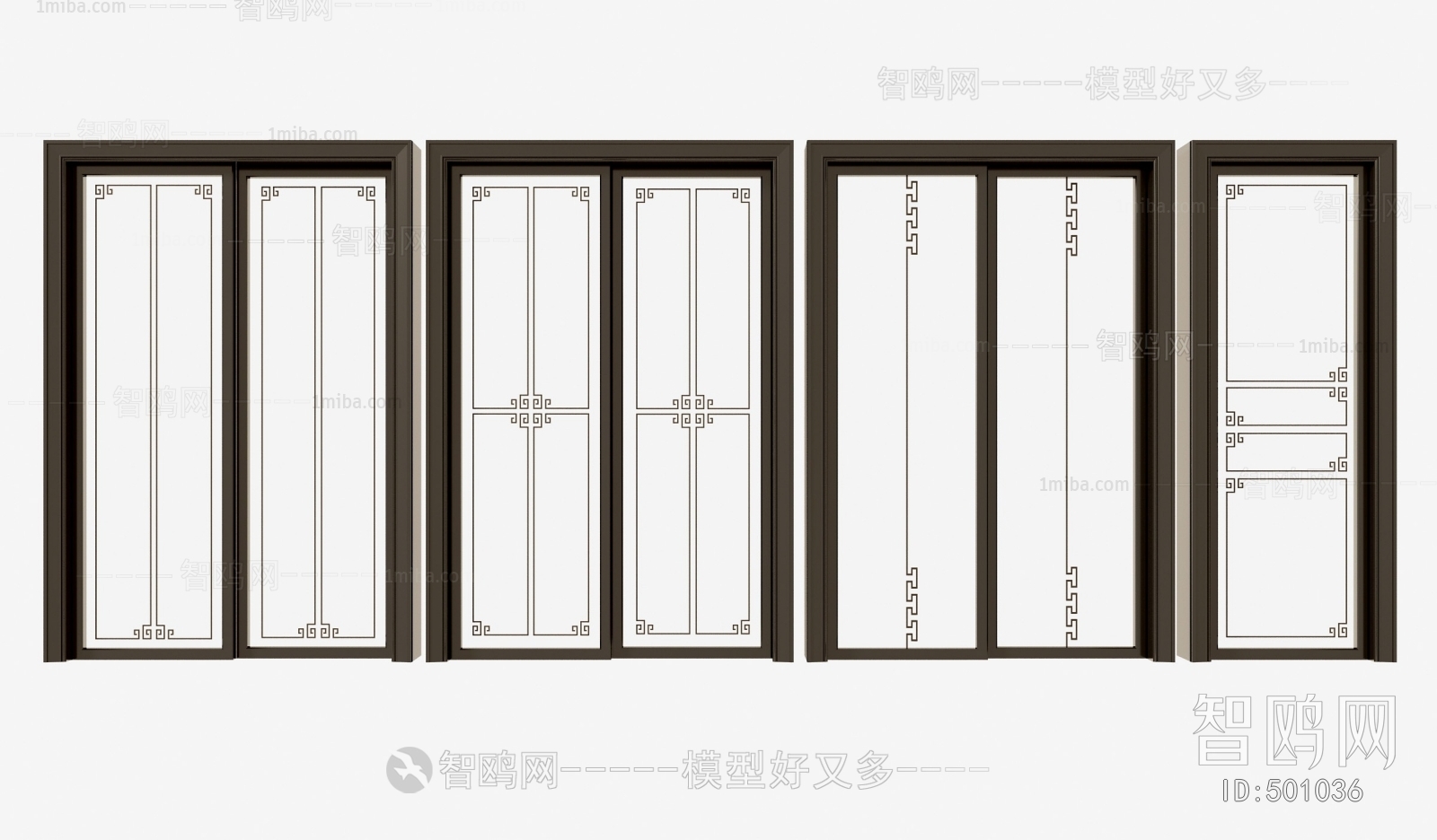 New Chinese Style Sliding Door