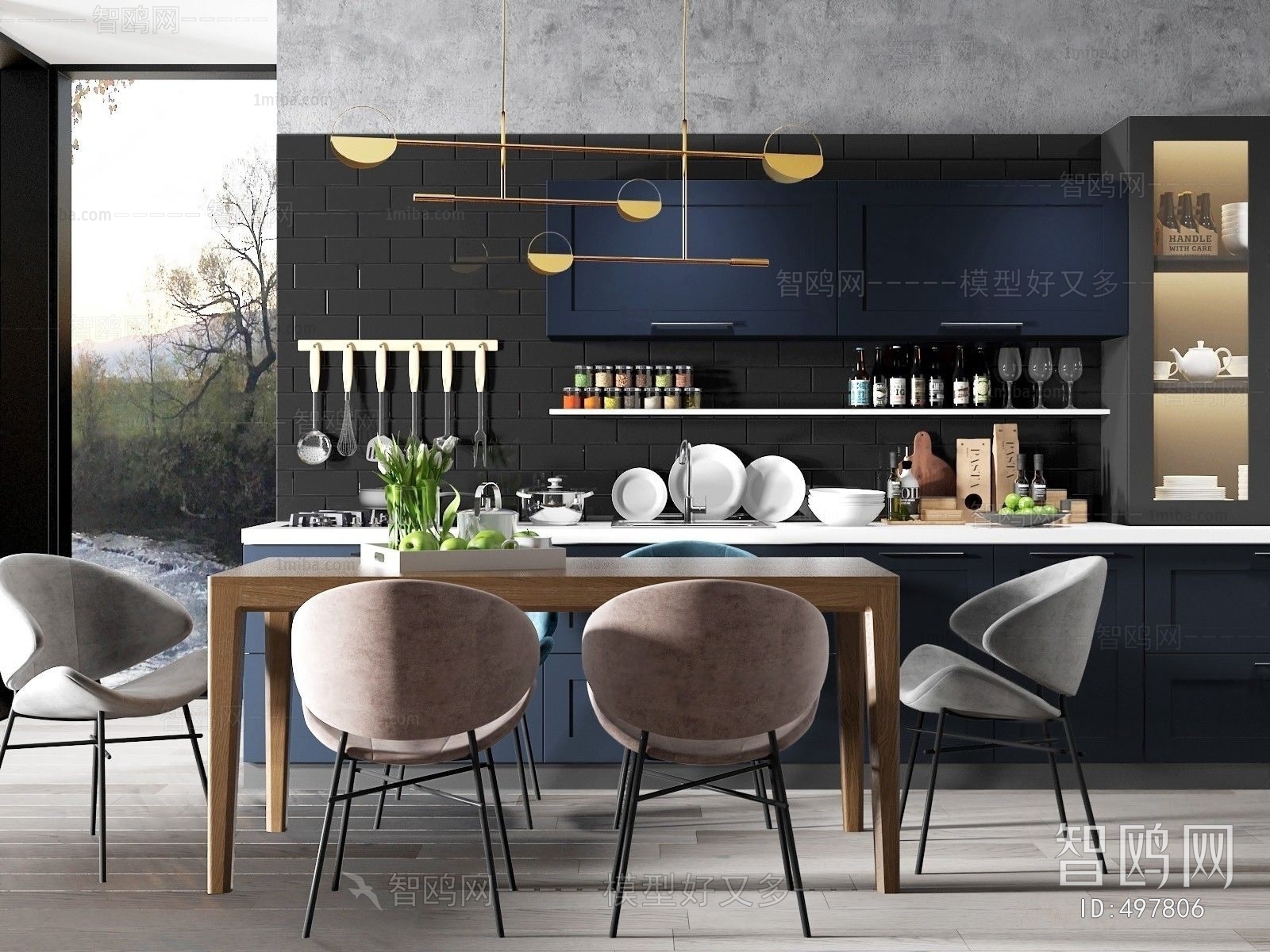 Nordic Style Dining Table And Chairs