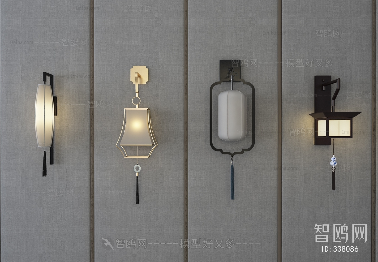 New Chinese Style Wall Lamp