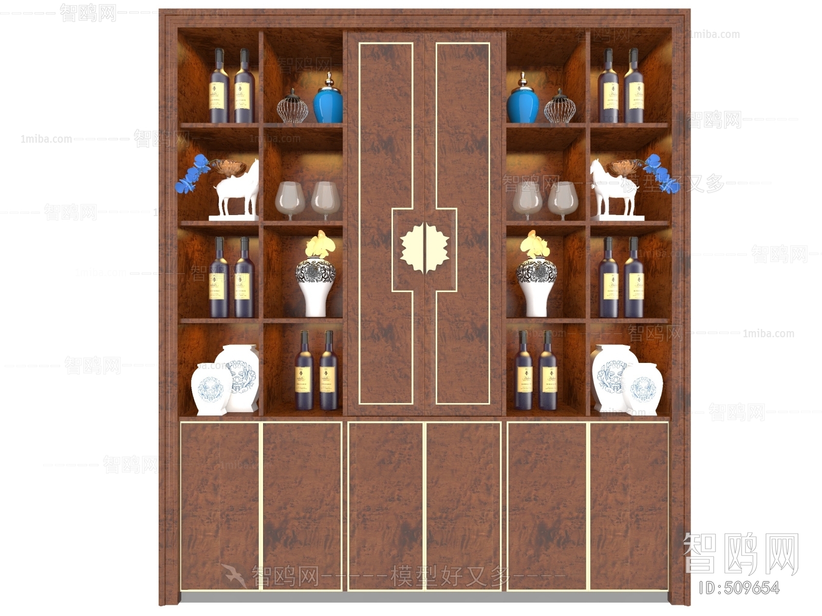 New Chinese Style Wine Cabinet