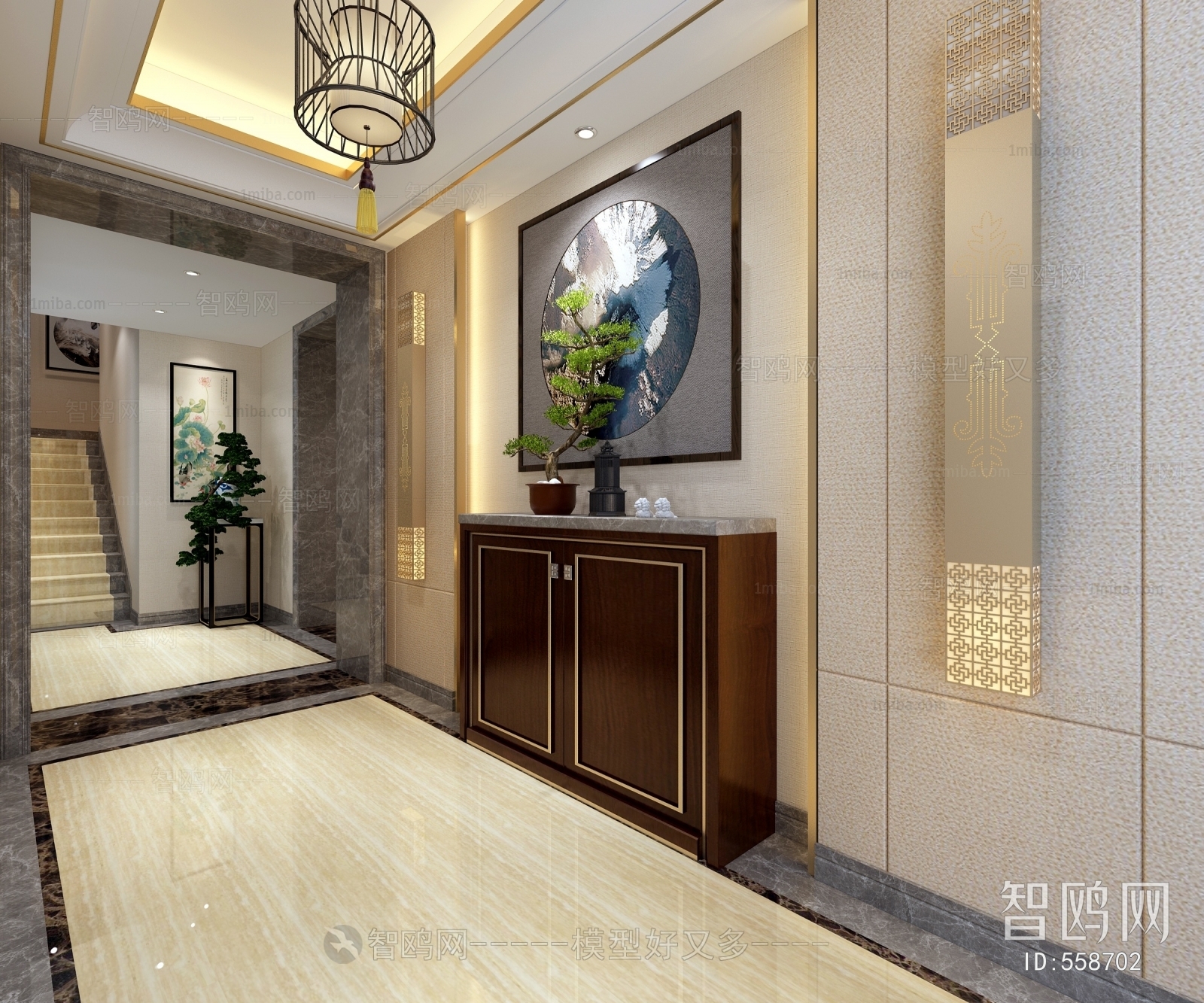 New Chinese Style Hallway