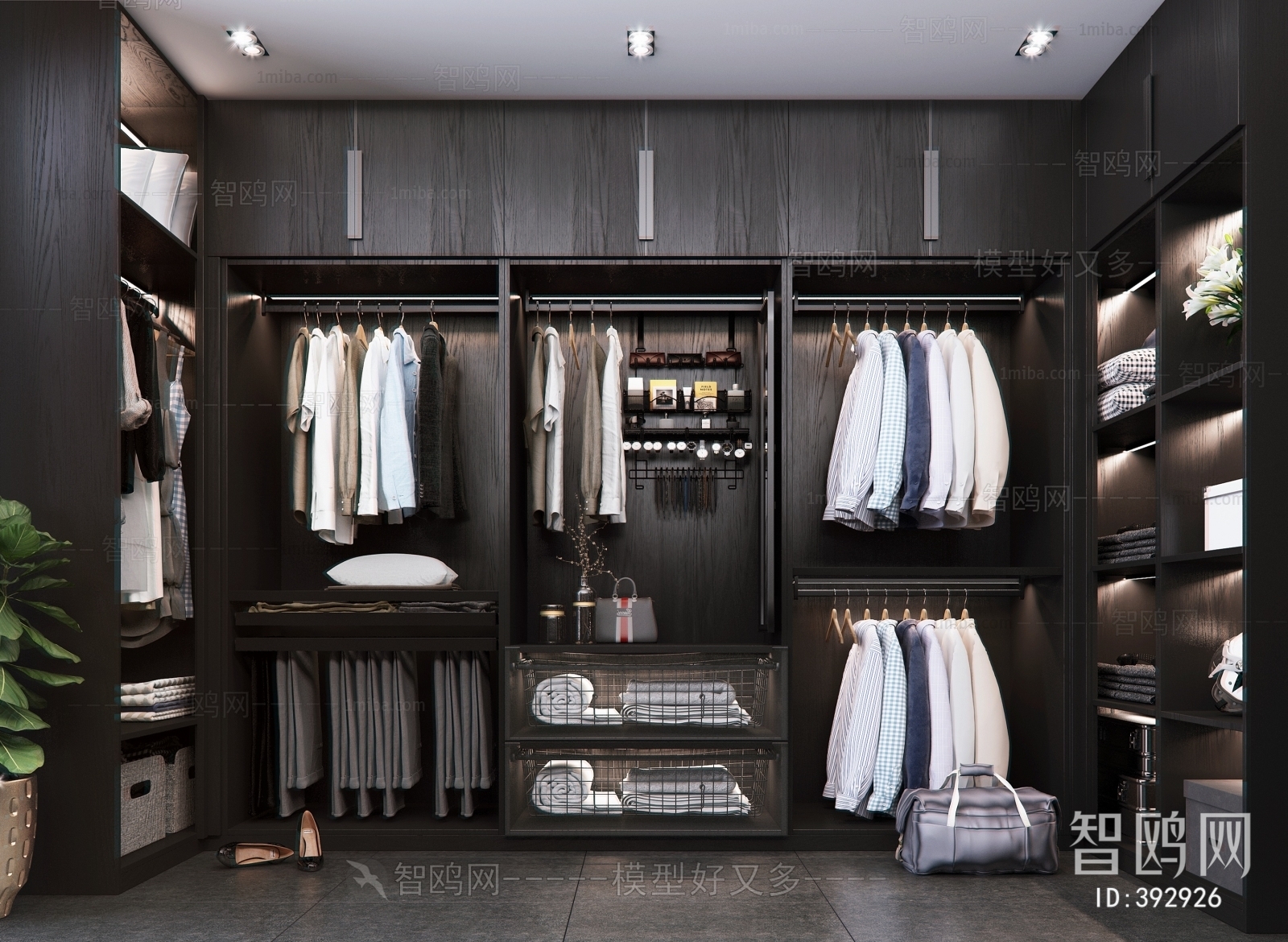 Modern Clothes Storage Area