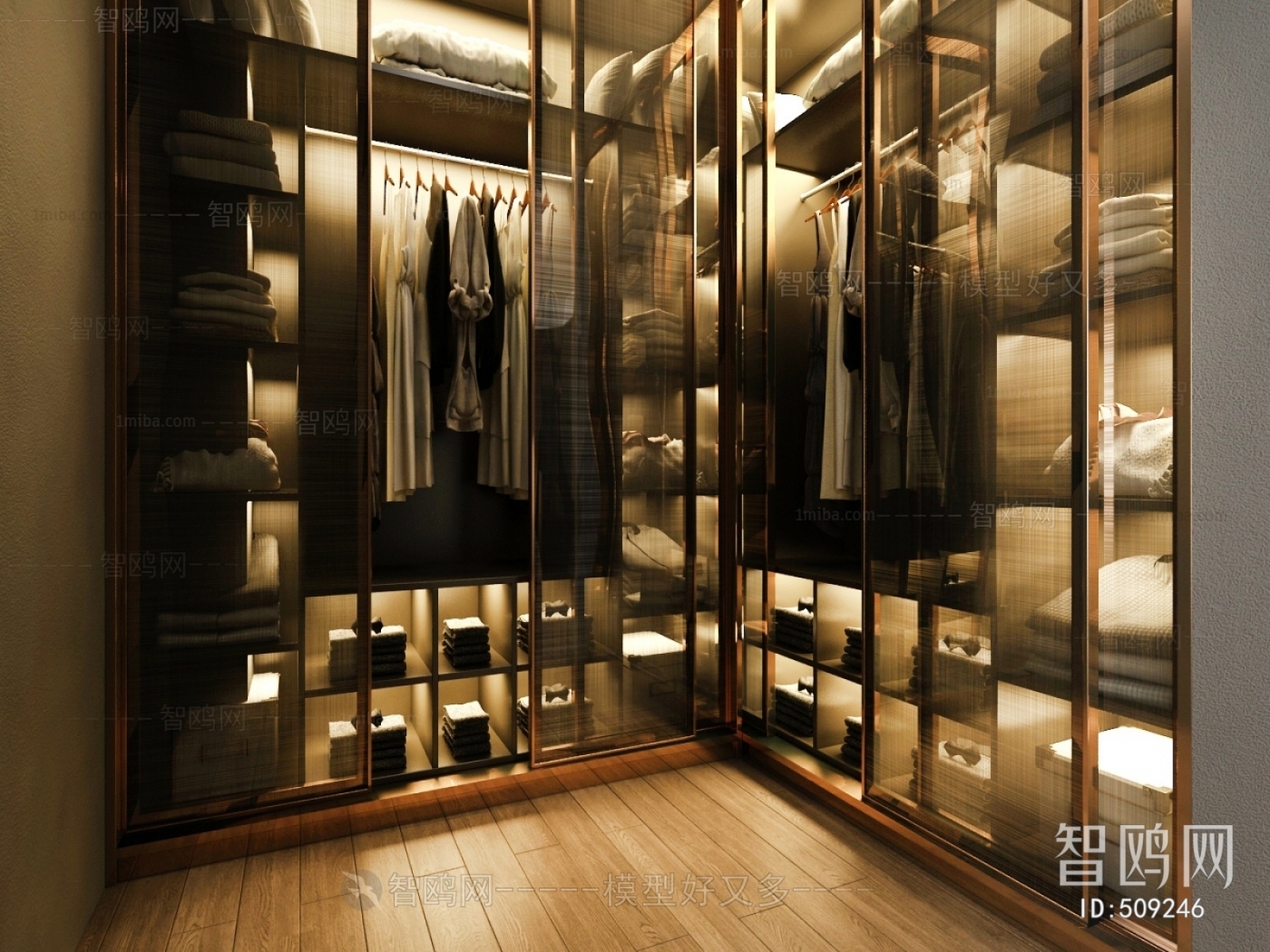 Modern Clothes Storage Area