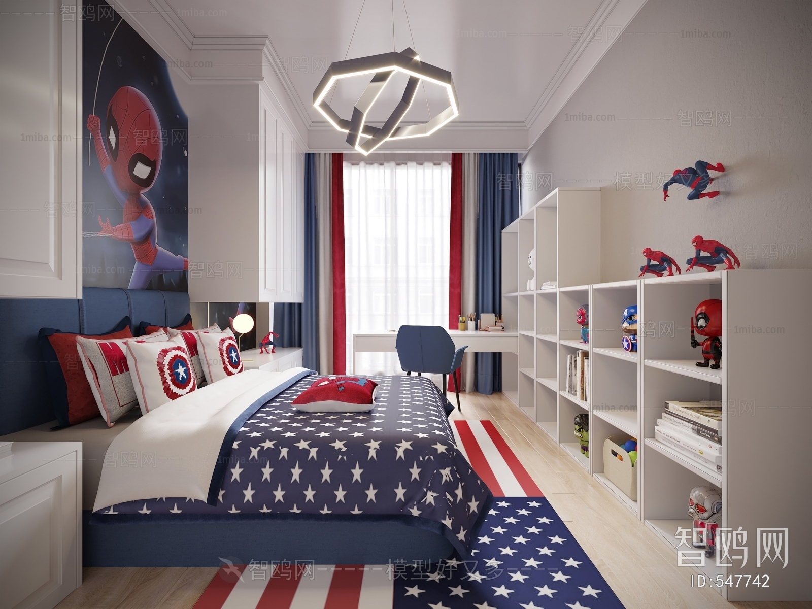 Modern Boy's Room And Son's Room