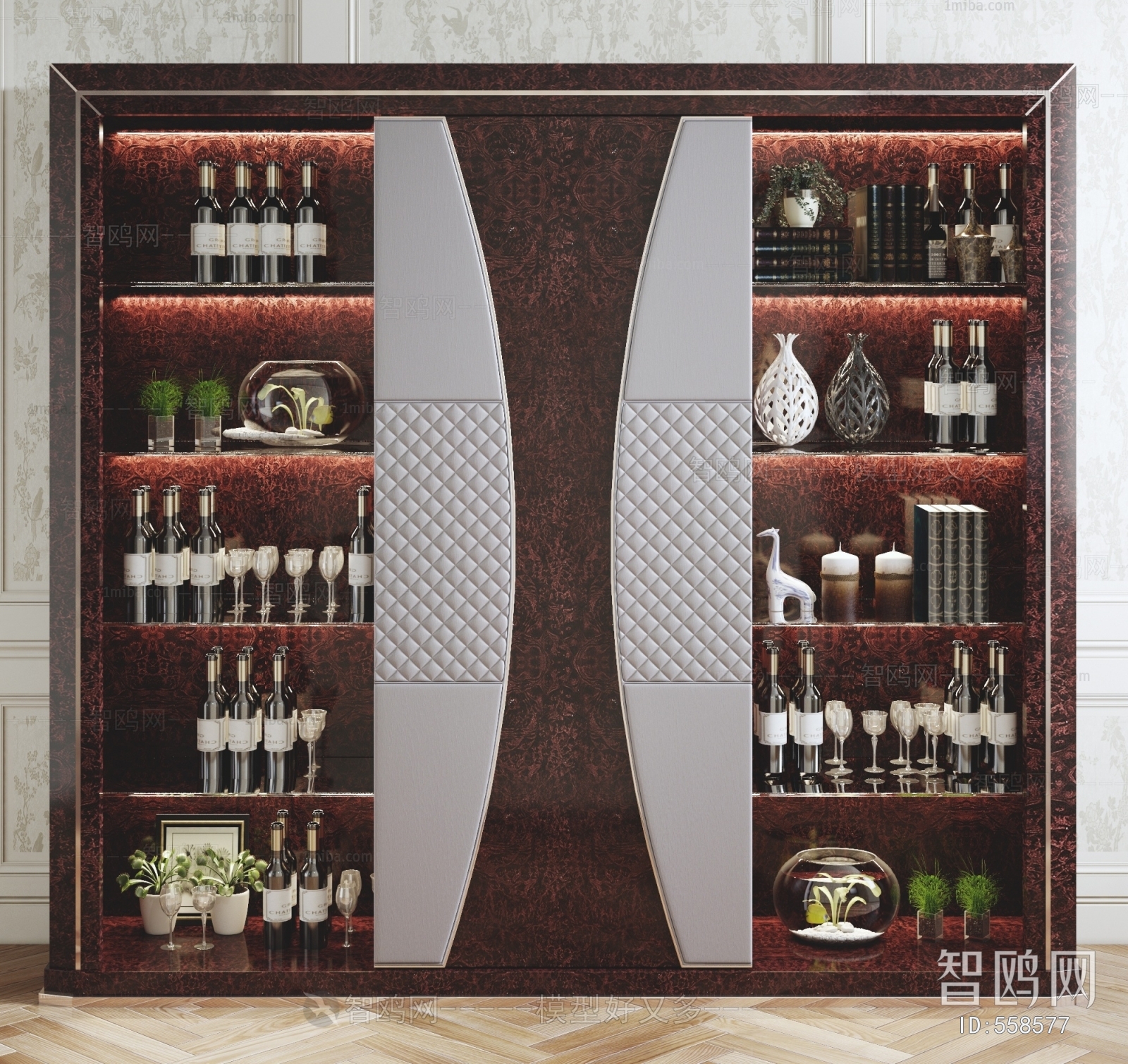 Post Modern Style Wine Cabinet